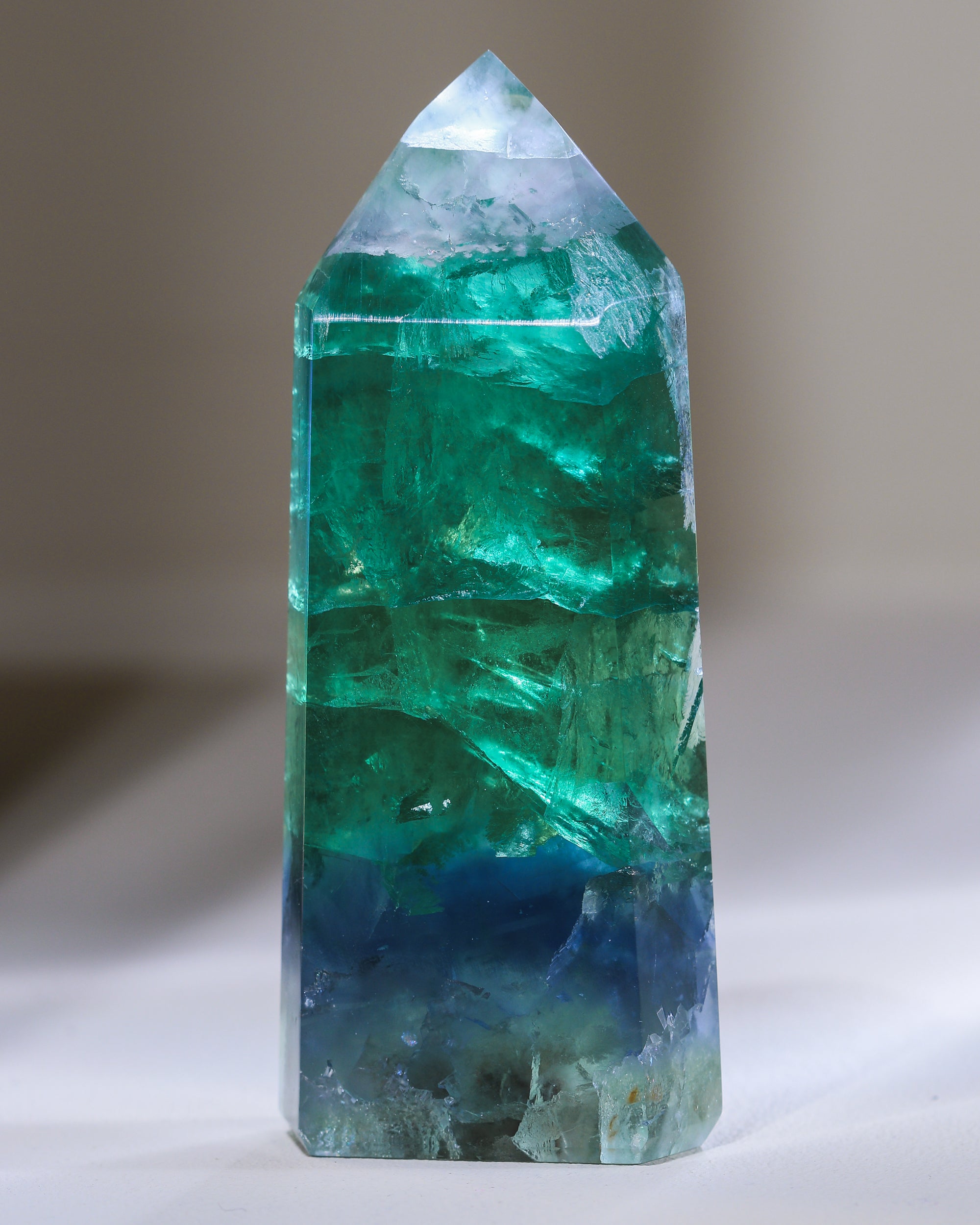 Smaragdgrüner Fluorit, Einzelstück