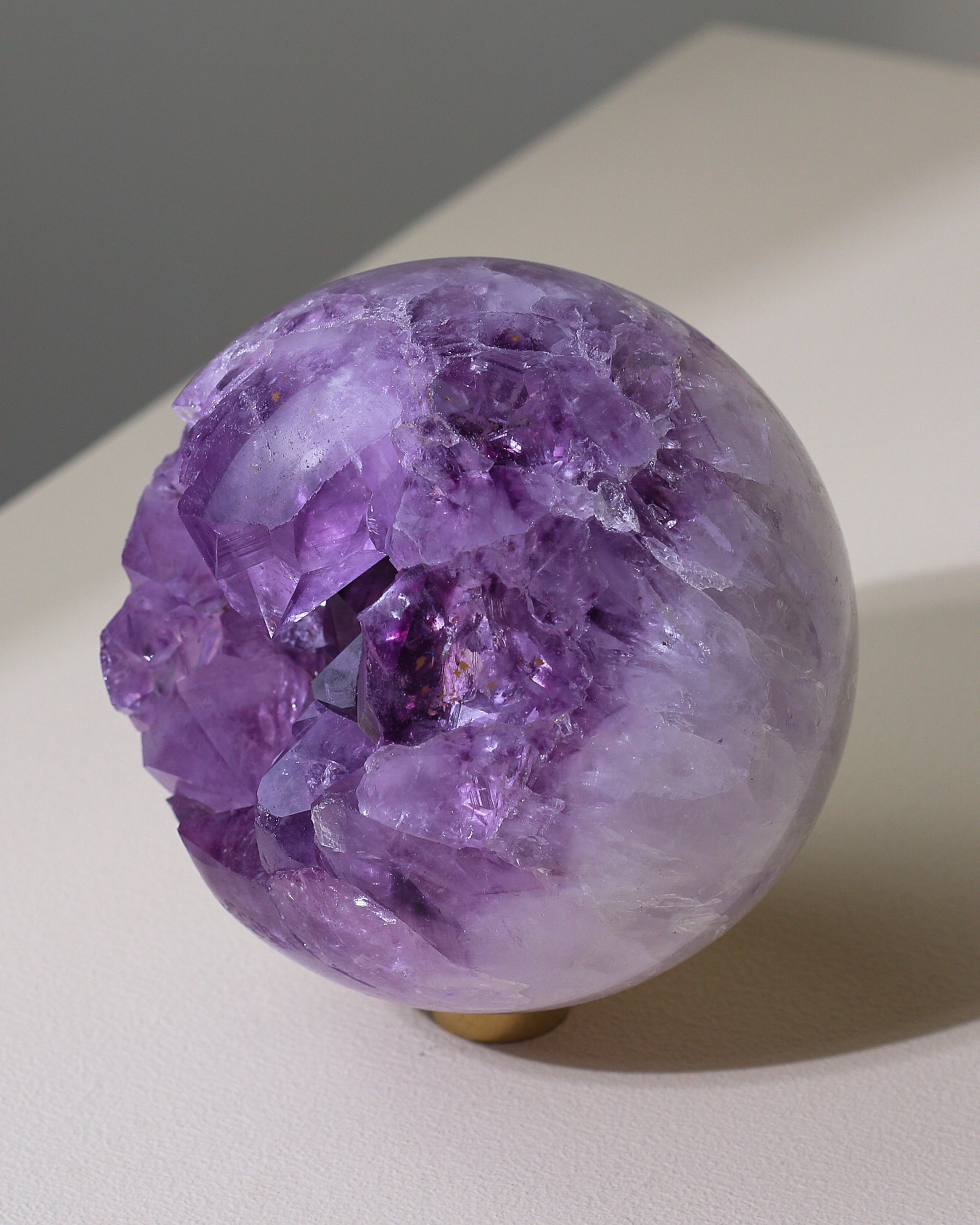 Large Agate / Amethyst sphere, unique piece