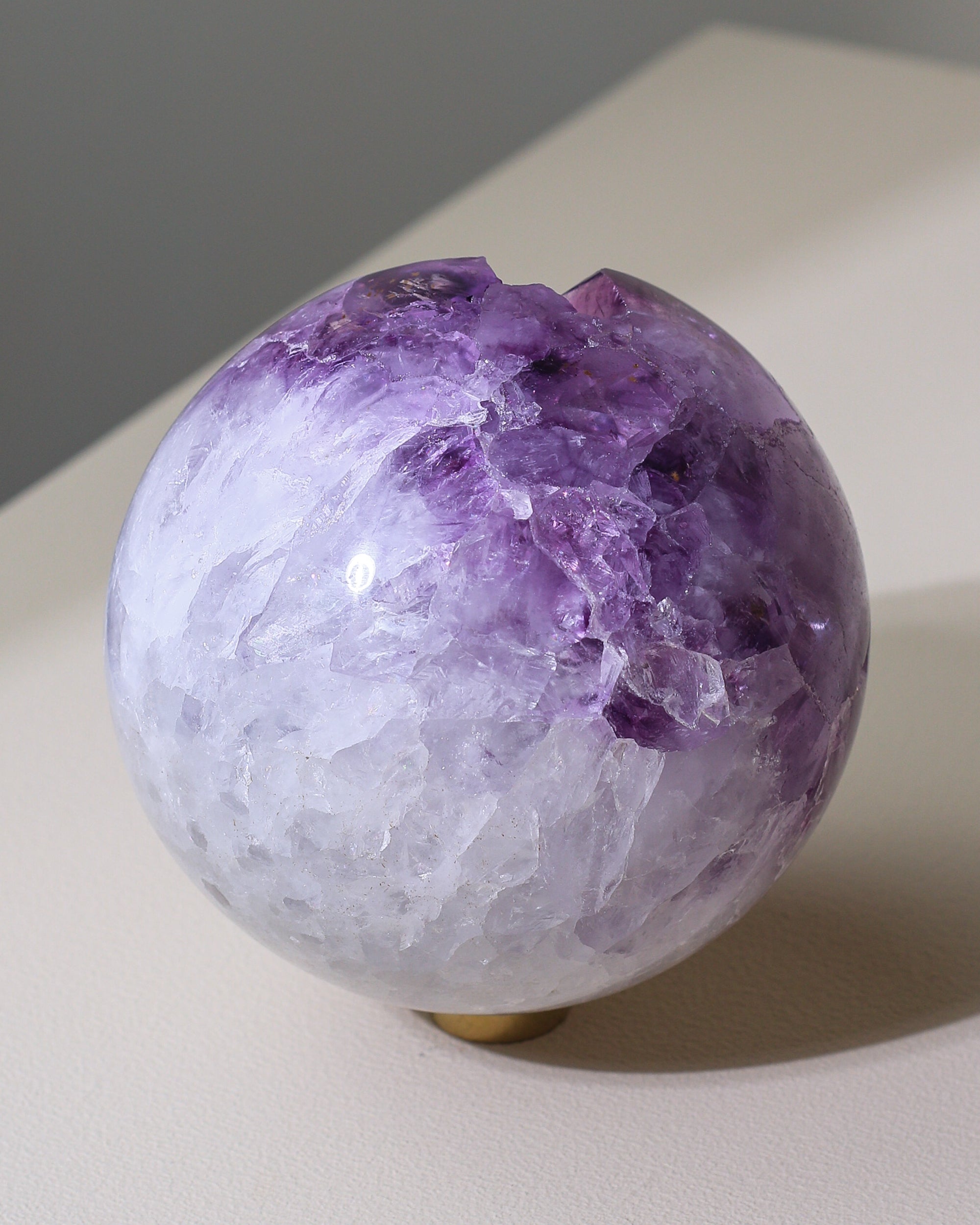 Large Agate / Amethyst sphere, unique piece