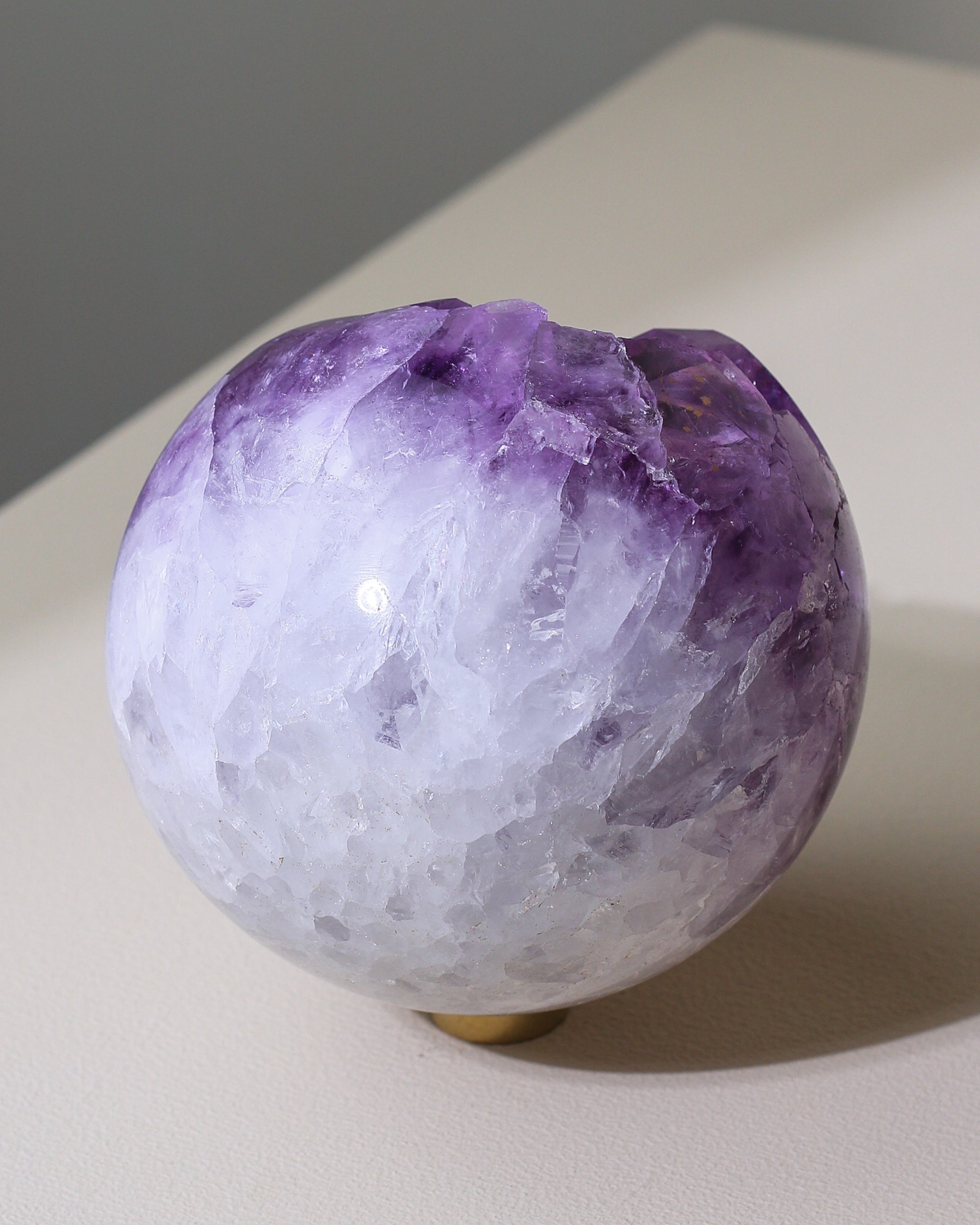 Large Agate / Amethyst sphere, unique piece