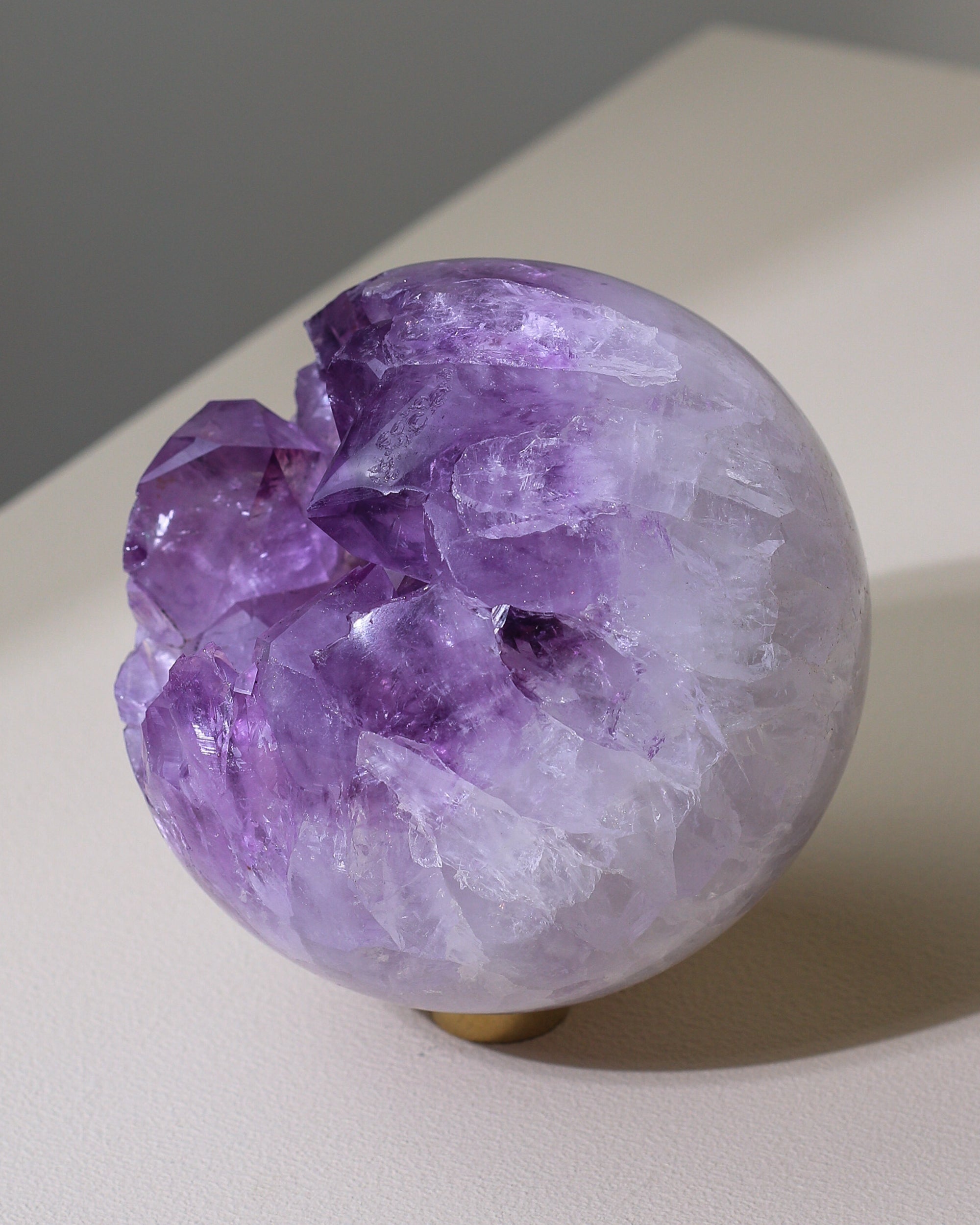 Large Agate / Amethyst sphere, unique piece