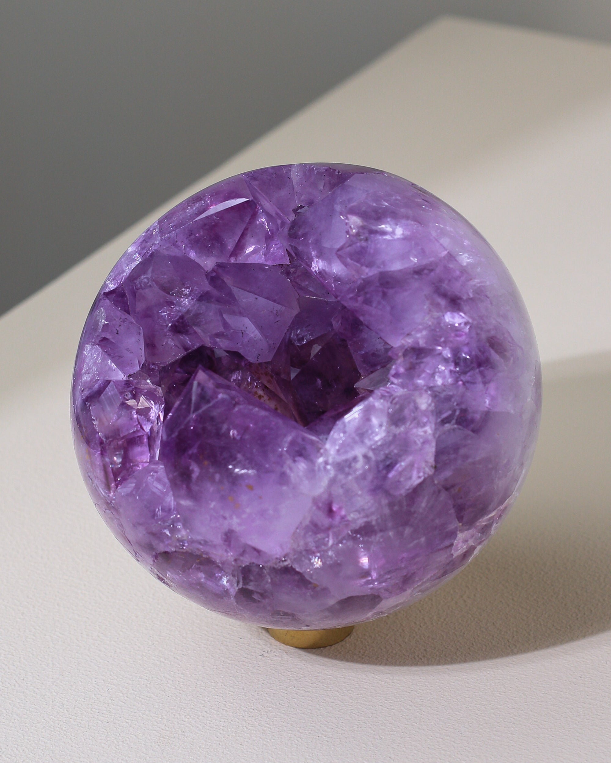 Large Agate / Amethyst sphere, unique piece