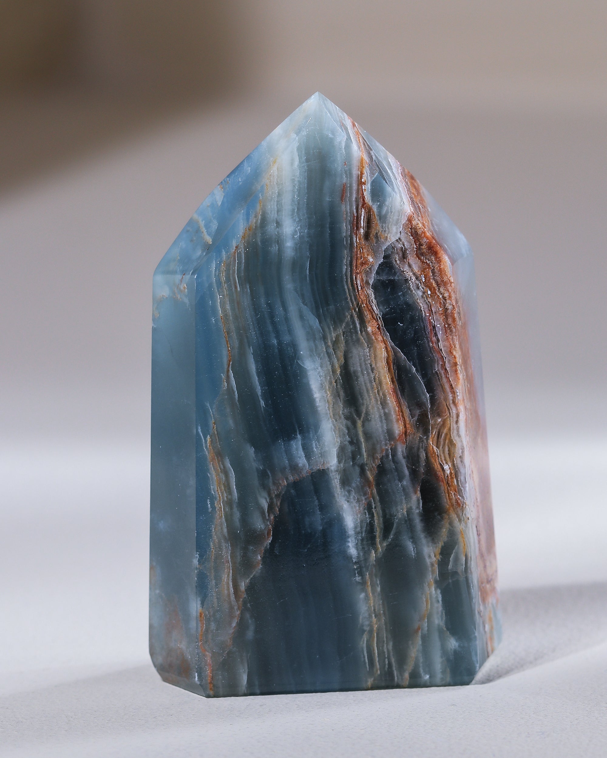 Blue Onyx Calcit, Einzelstück