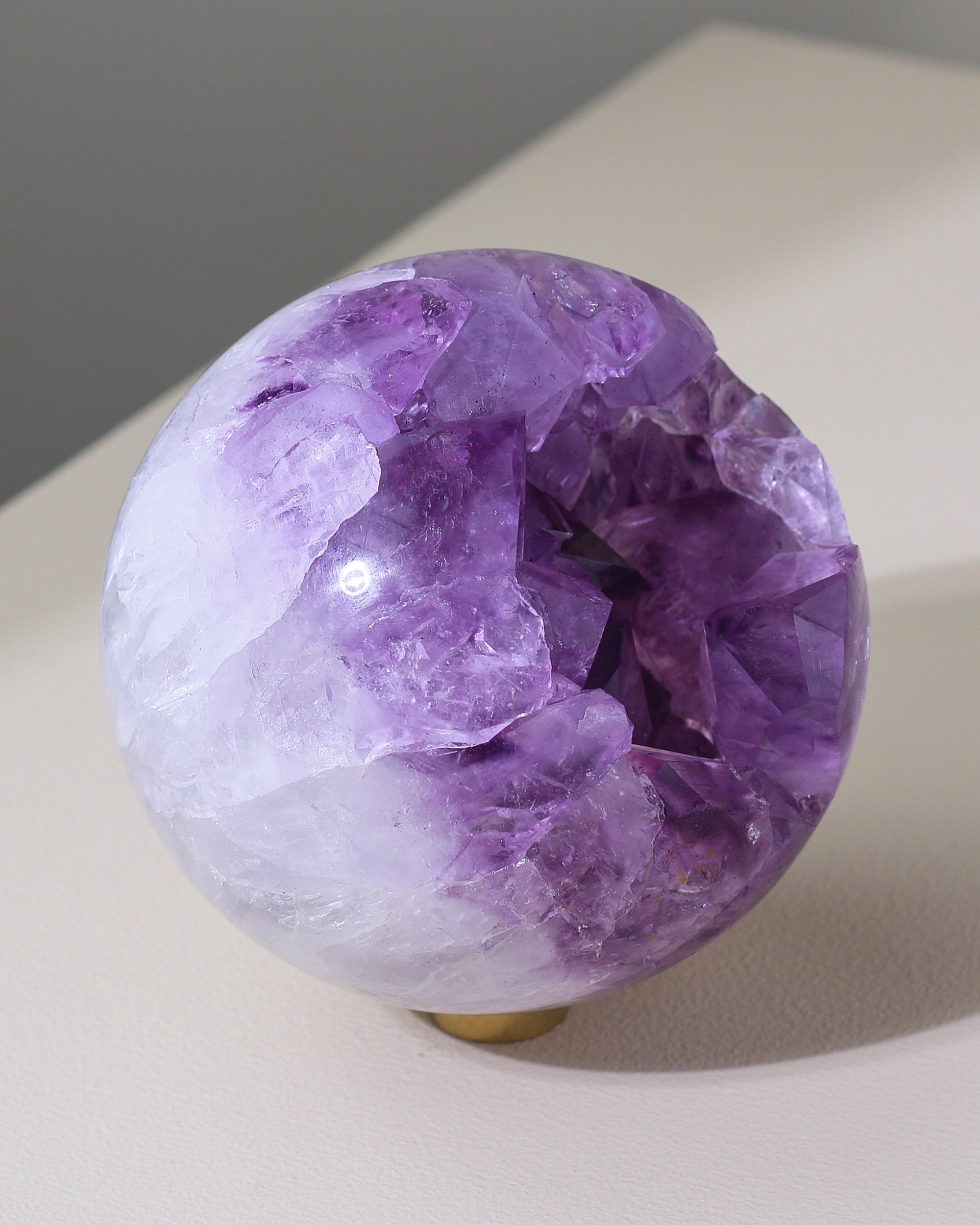 Large Agate / Amethyst sphere, unique piece