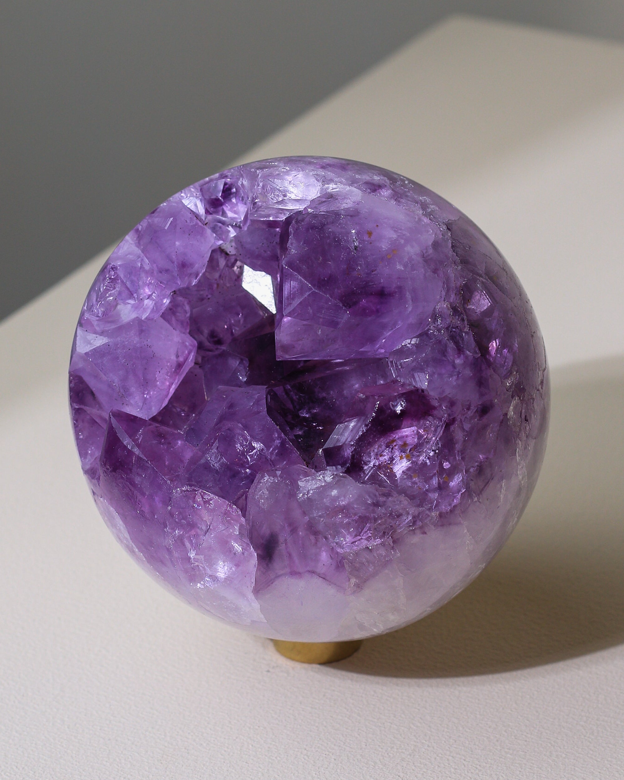 Large Agate / Amethyst sphere, unique piece