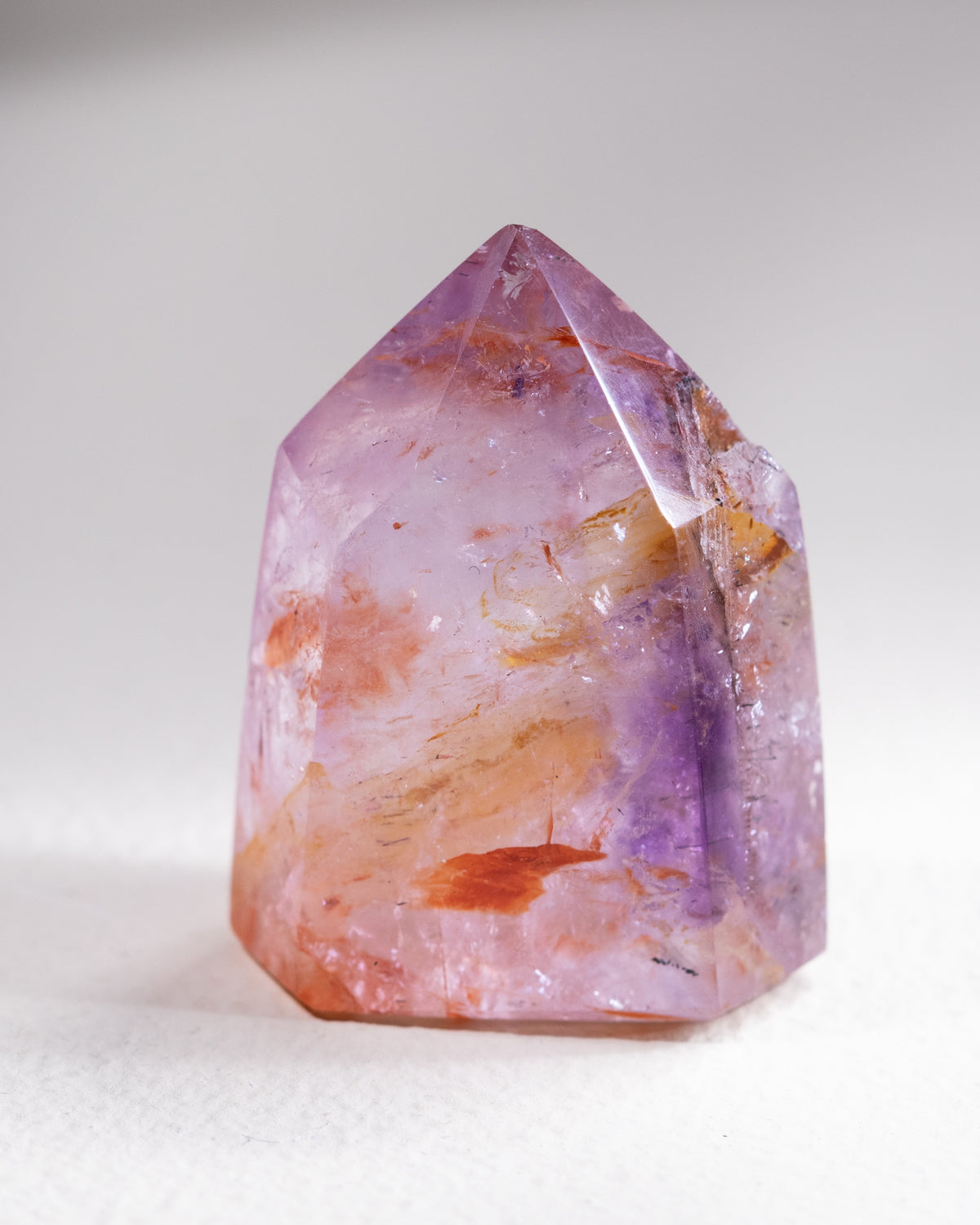 Amethyst mit Hämatit, Einzelstück