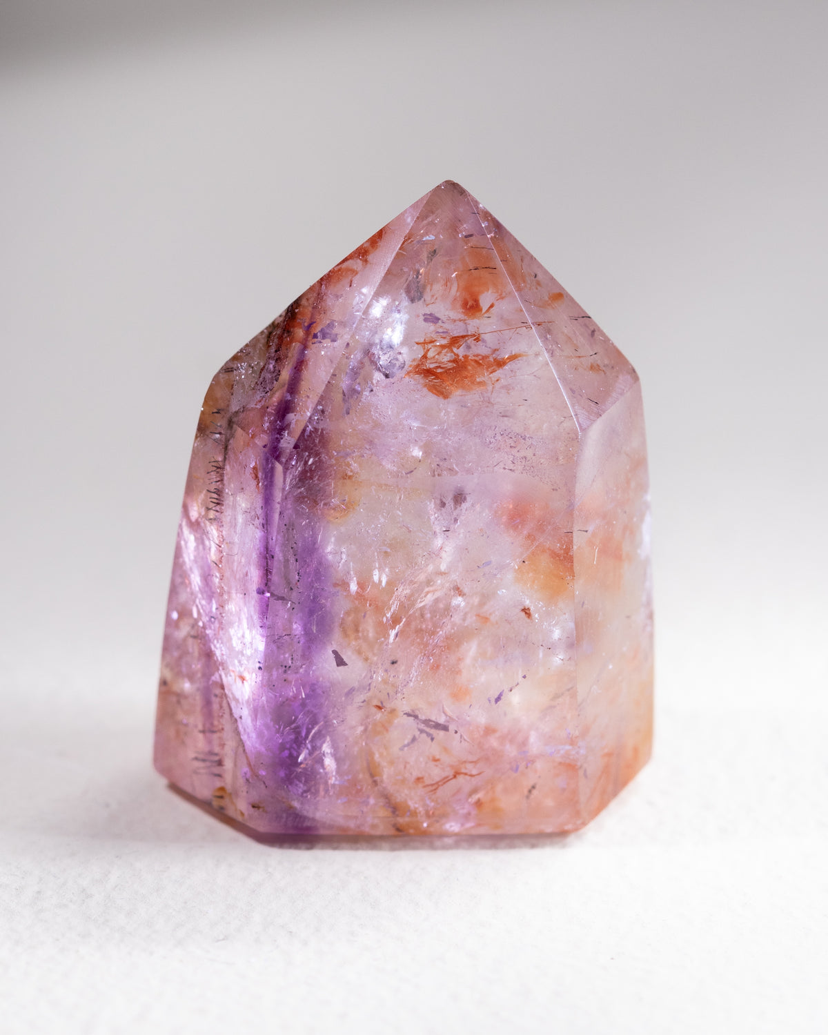 Amethyst mit Hämatit, Einzelstück