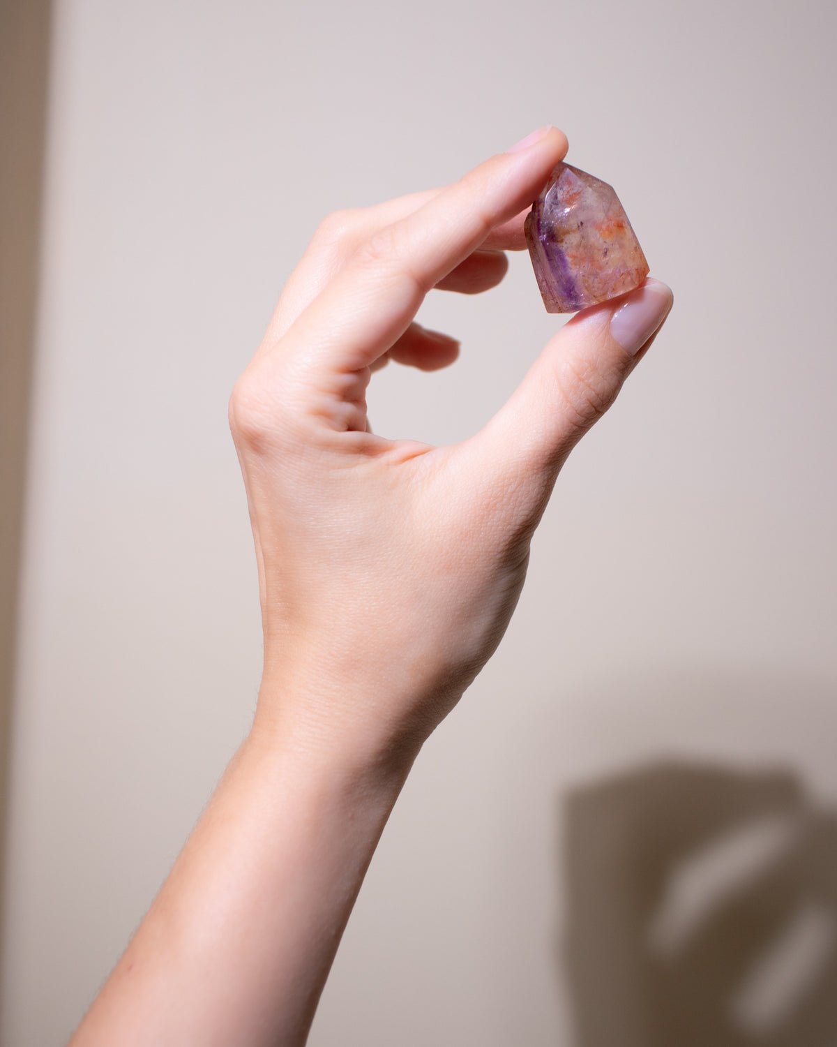 Amethyst mit Hämatit, Einzelstück