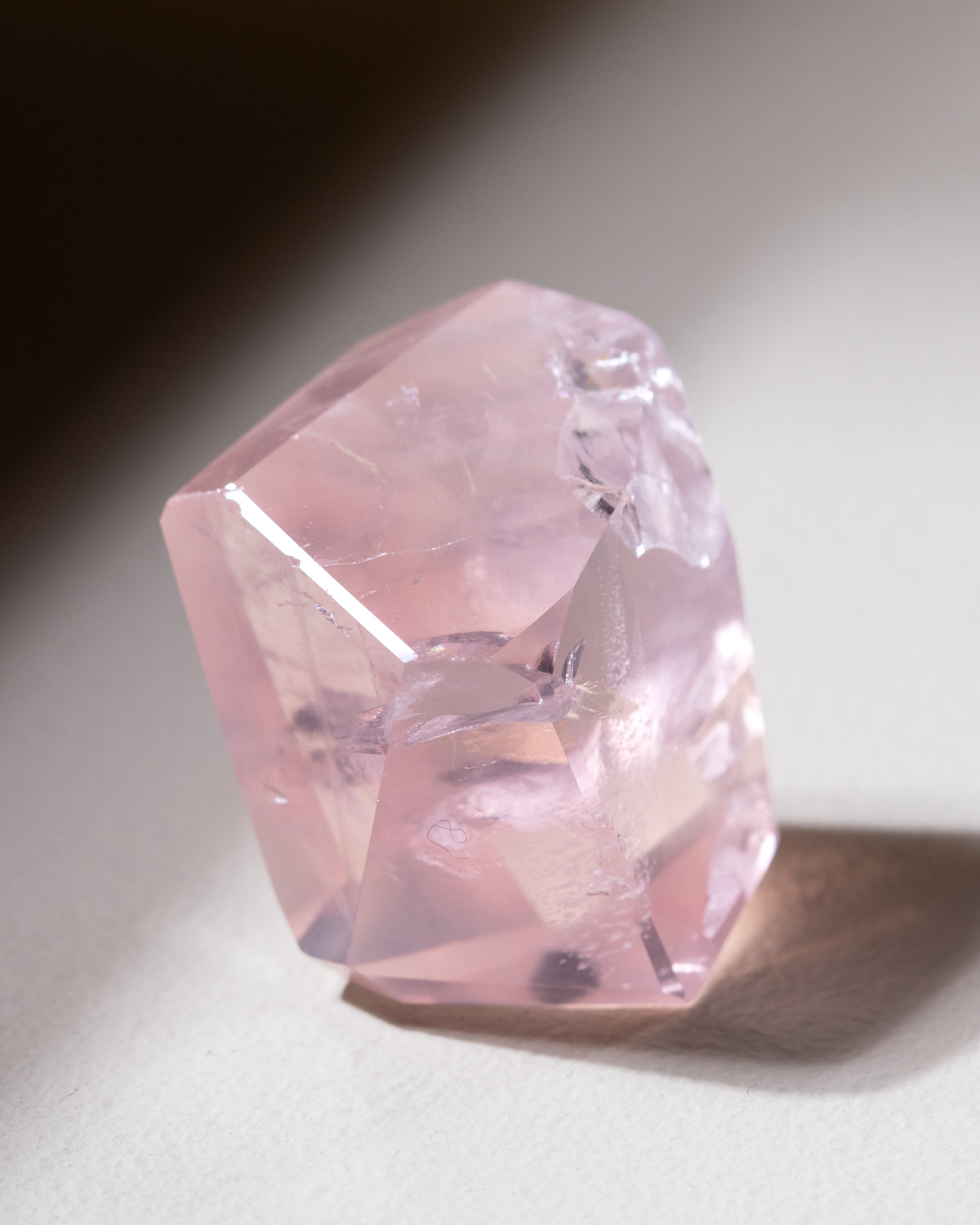Rosenquarz ("Dream Rose Quartz"), Einzelstück