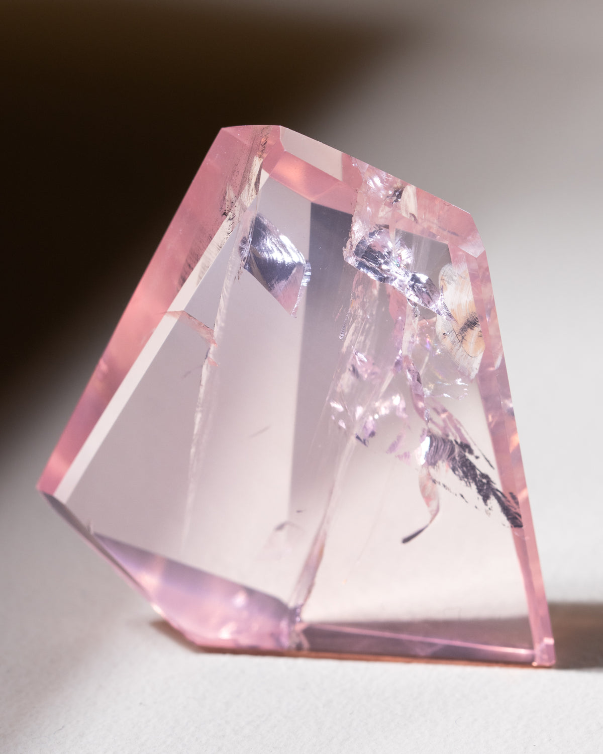 Rosenquarz ("Dream Rose Quartz"), Einzelstück