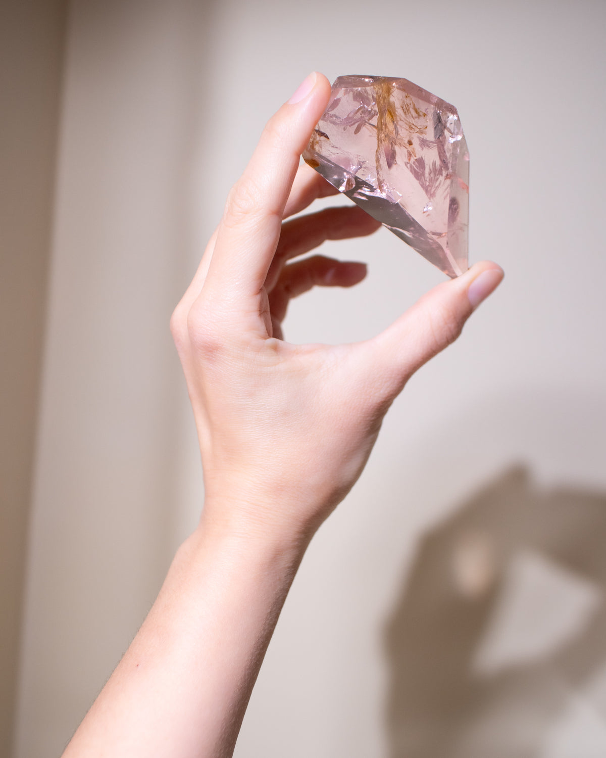 Rosenquarz ("Dream Rose Quartz"), Einzelstück