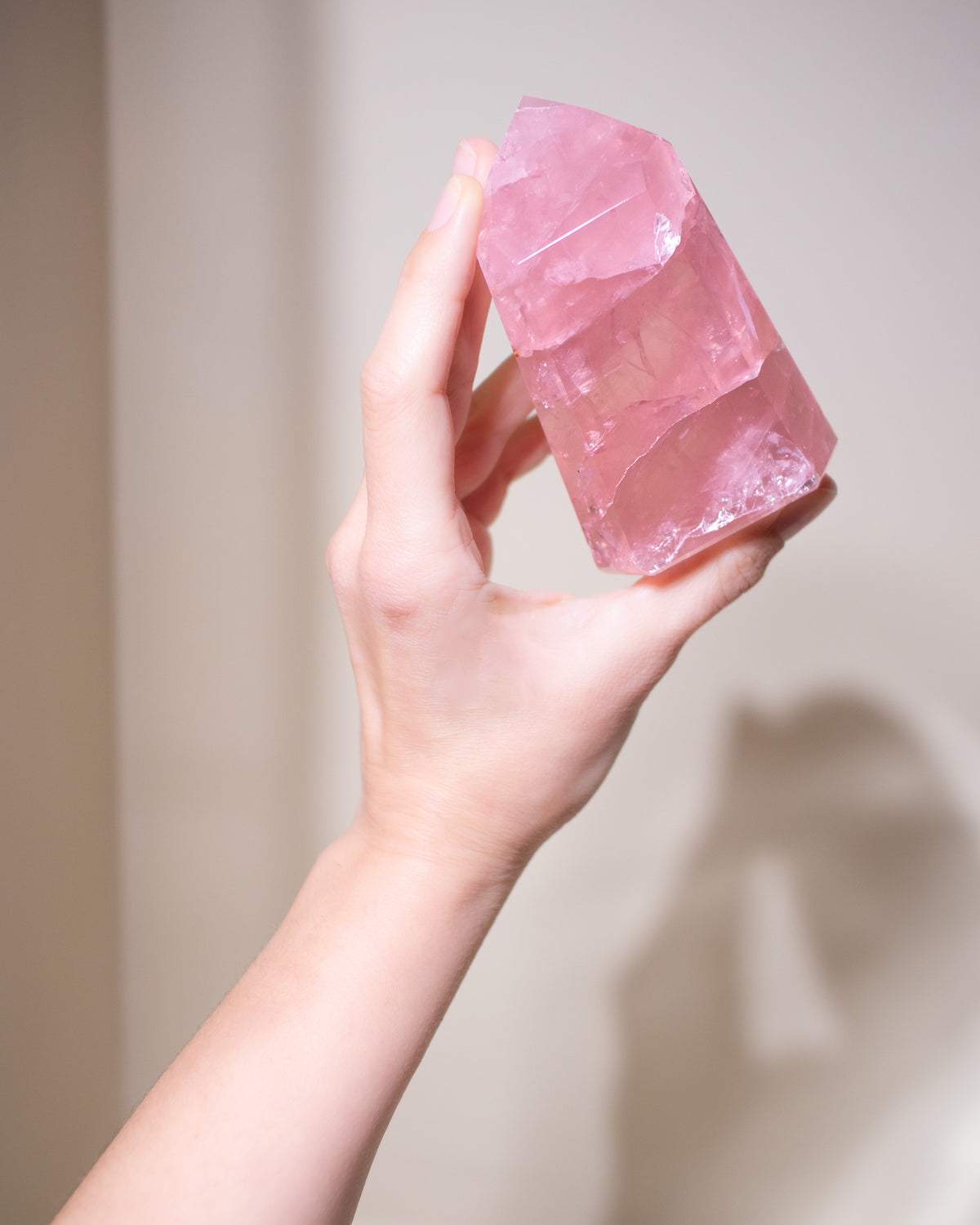 Rosenquarz ("Dream Rose Quartz"), Einzelstück