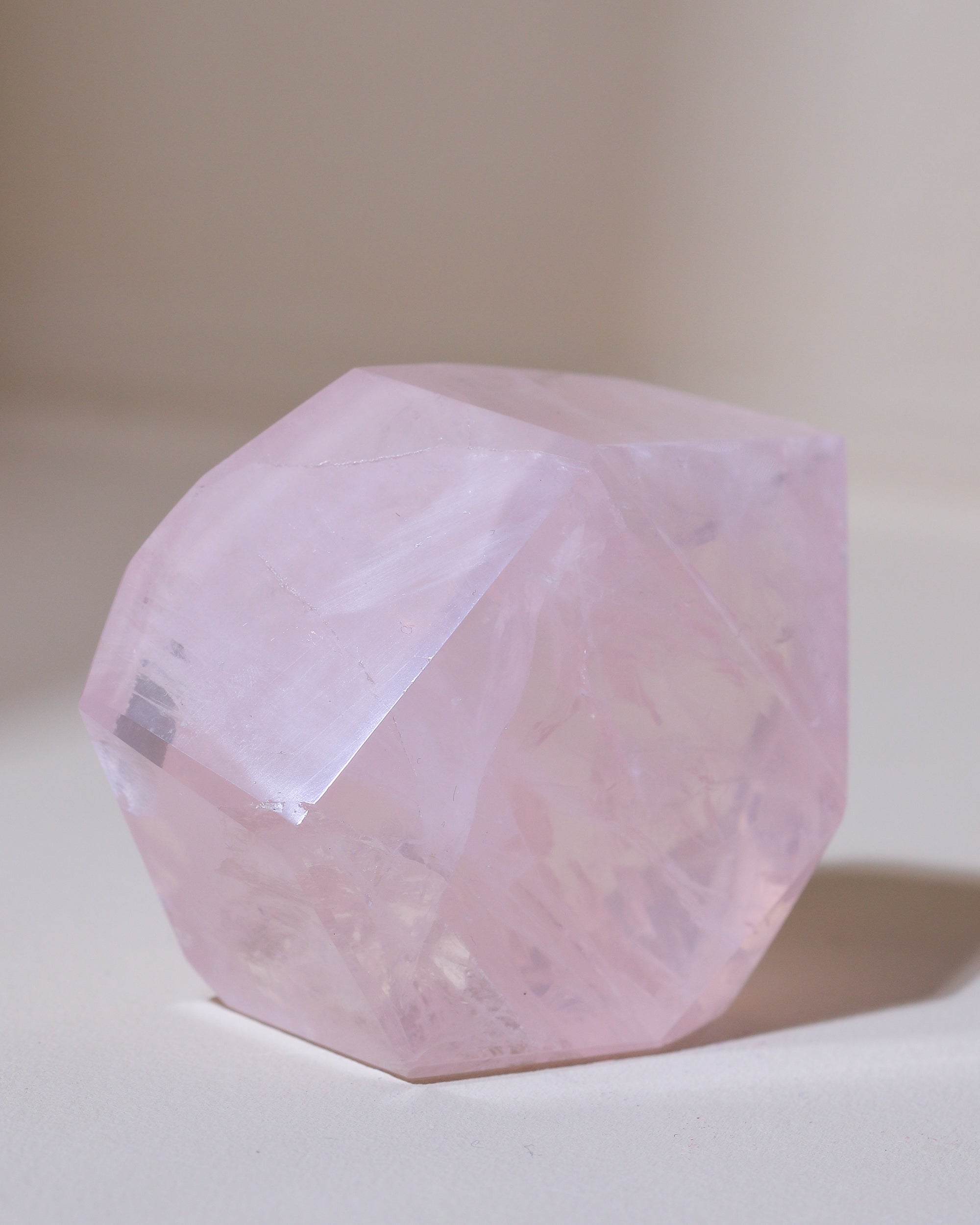 Rosenquarz Freiform ("Dream Rose Quartz"), Einzelstück