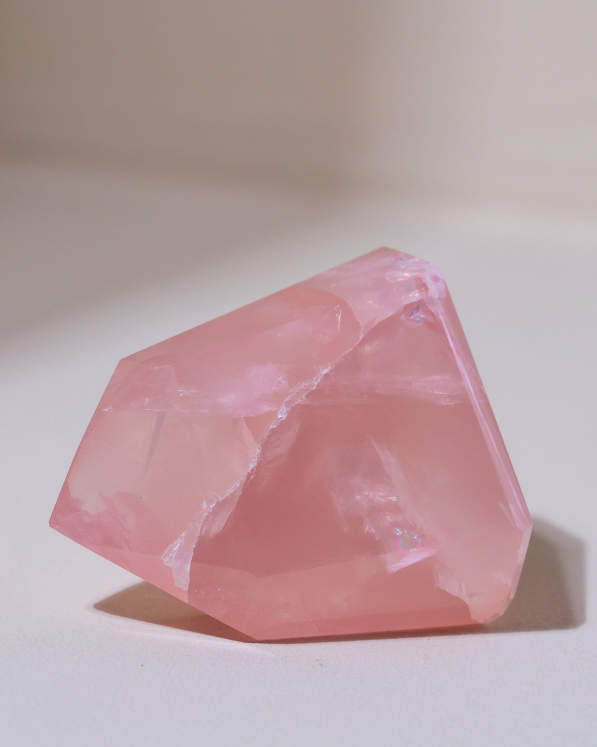 Rosenquarz Spitze ("Dream Rose Quartz"), Einzelstück