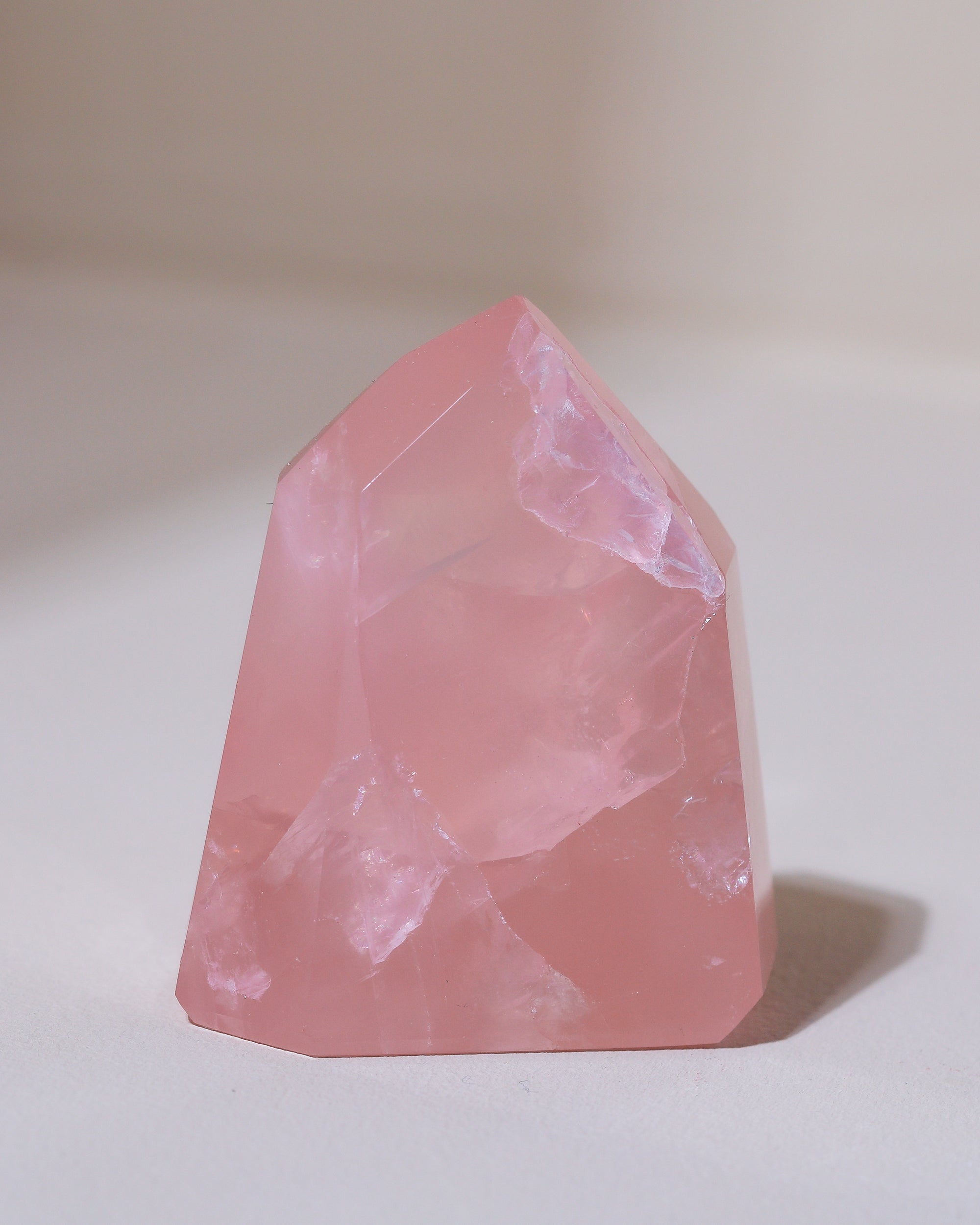 Rosenquarz Spitze ("Dream Rose Quartz"), Einzelstück