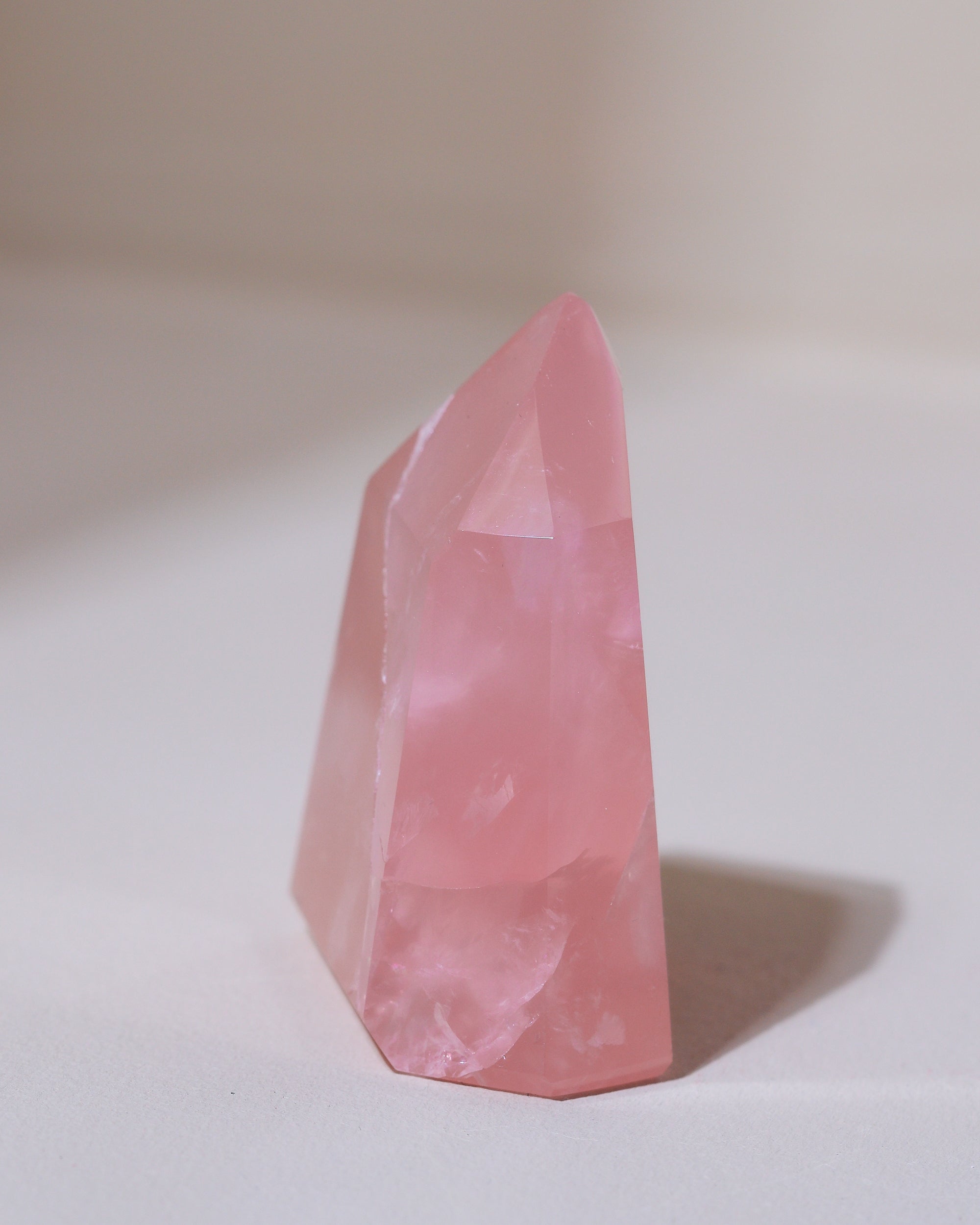 Rosenquarz Spitze ("Dream Rose Quartz"), Einzelstück