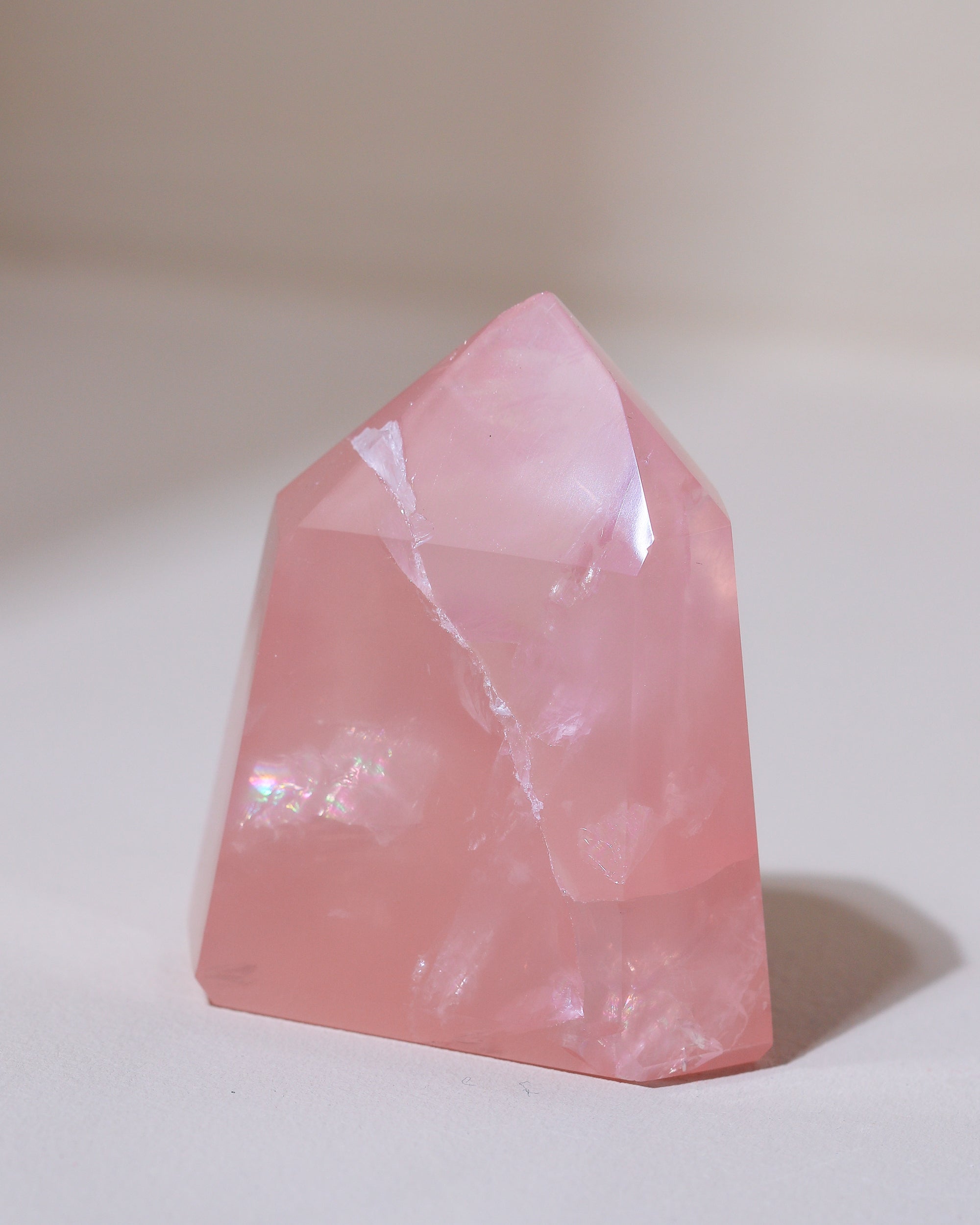 Rosenquarz Spitze ("Dream Rose Quartz"), Einzelstück