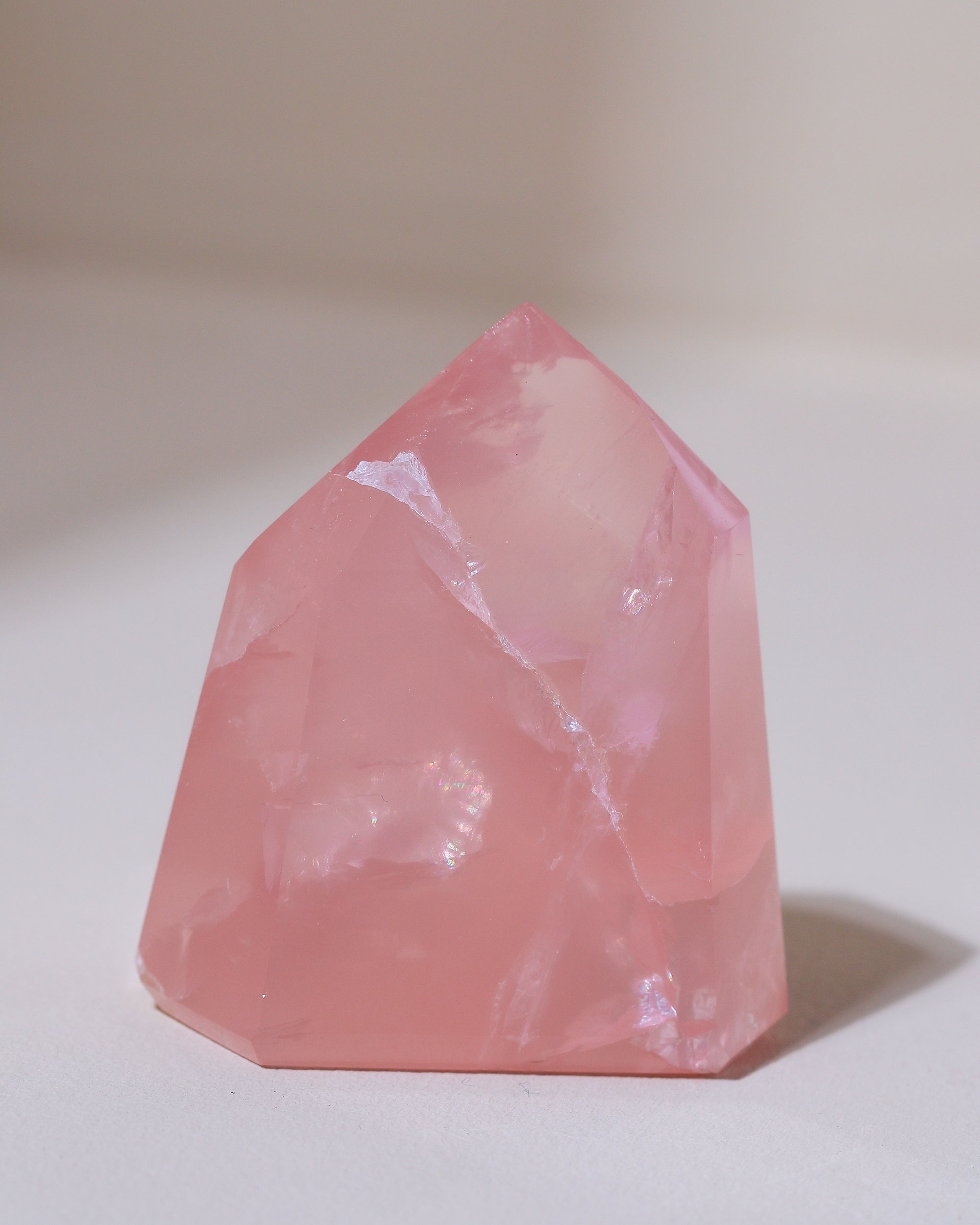 Rosenquarz Spitze ("Dream Rose Quartz"), Einzelstück