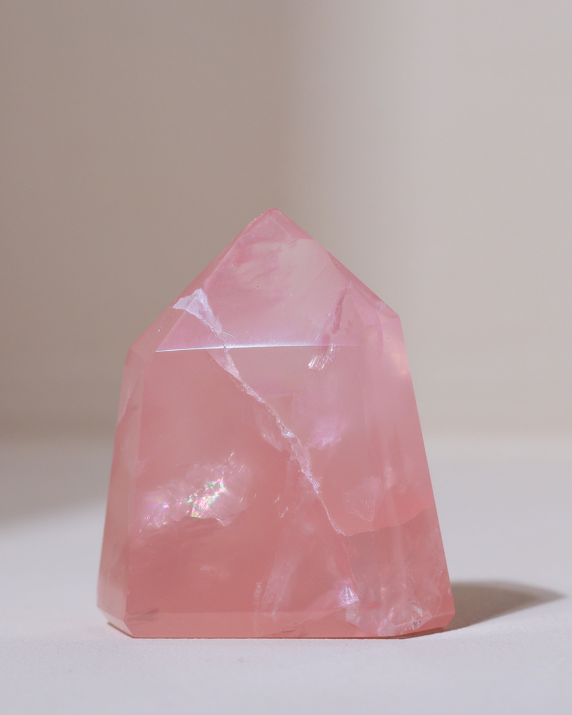 Rosenquarz Spitze ("Dream Rose Quartz"), Einzelstück