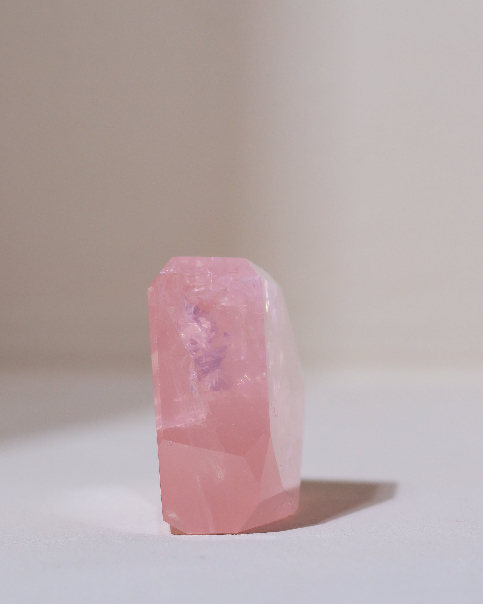 Rosenquarz Freiform ("Dream Rose Quartz"), Einzelstück