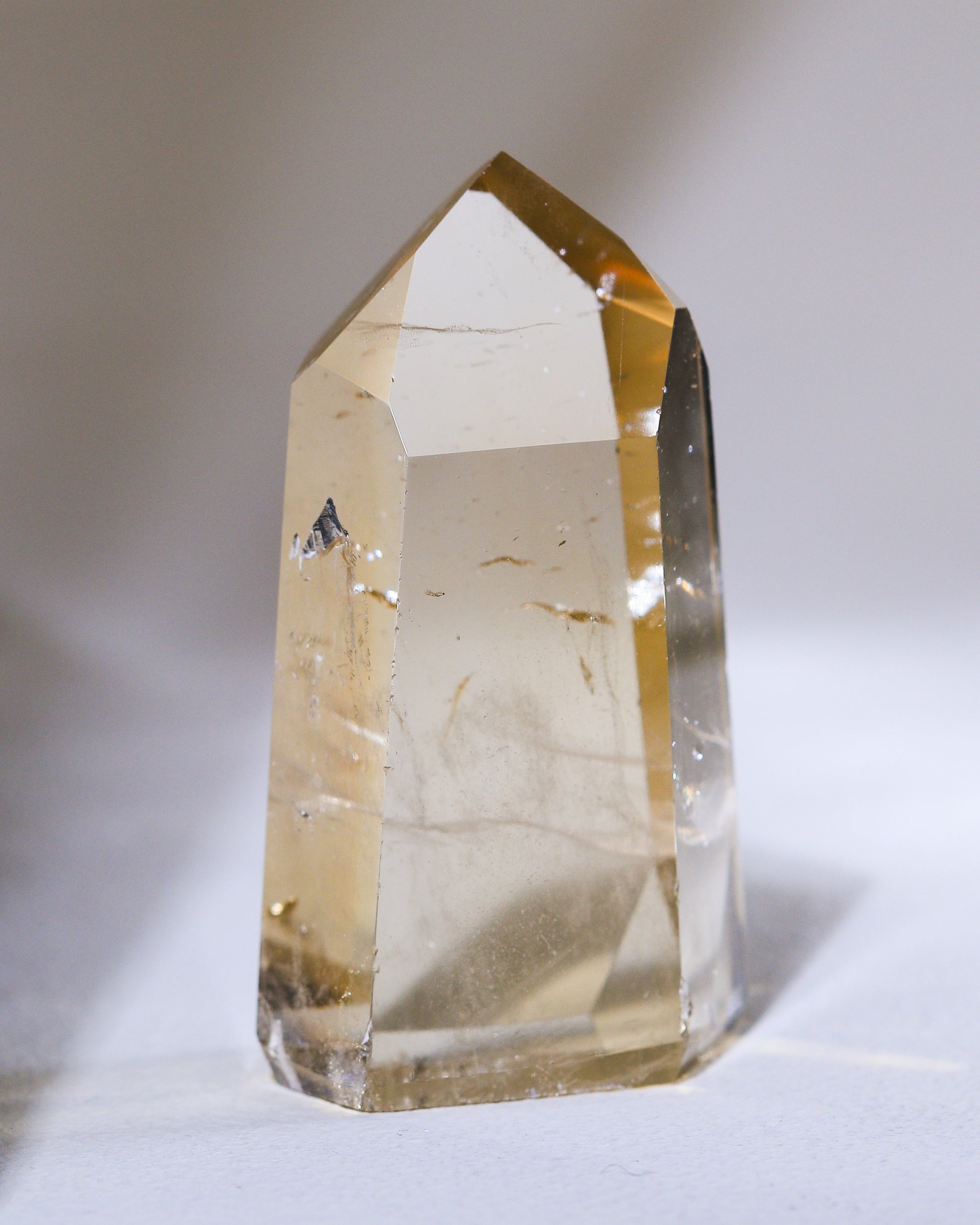 Citrin Spitze (Naturcitrin), Einzelstück