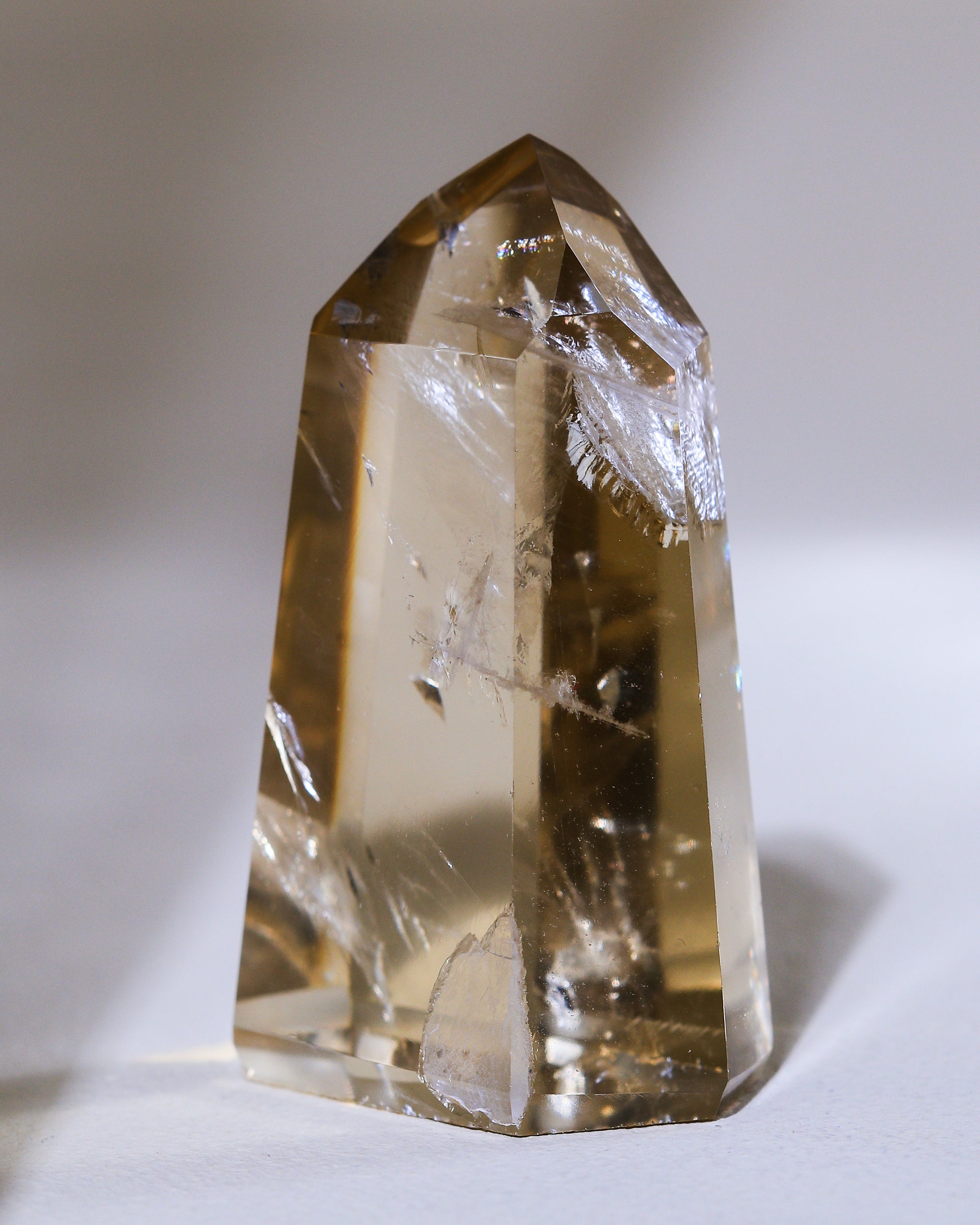 Citrin Spitze (Naturcitrin), Einzelstück