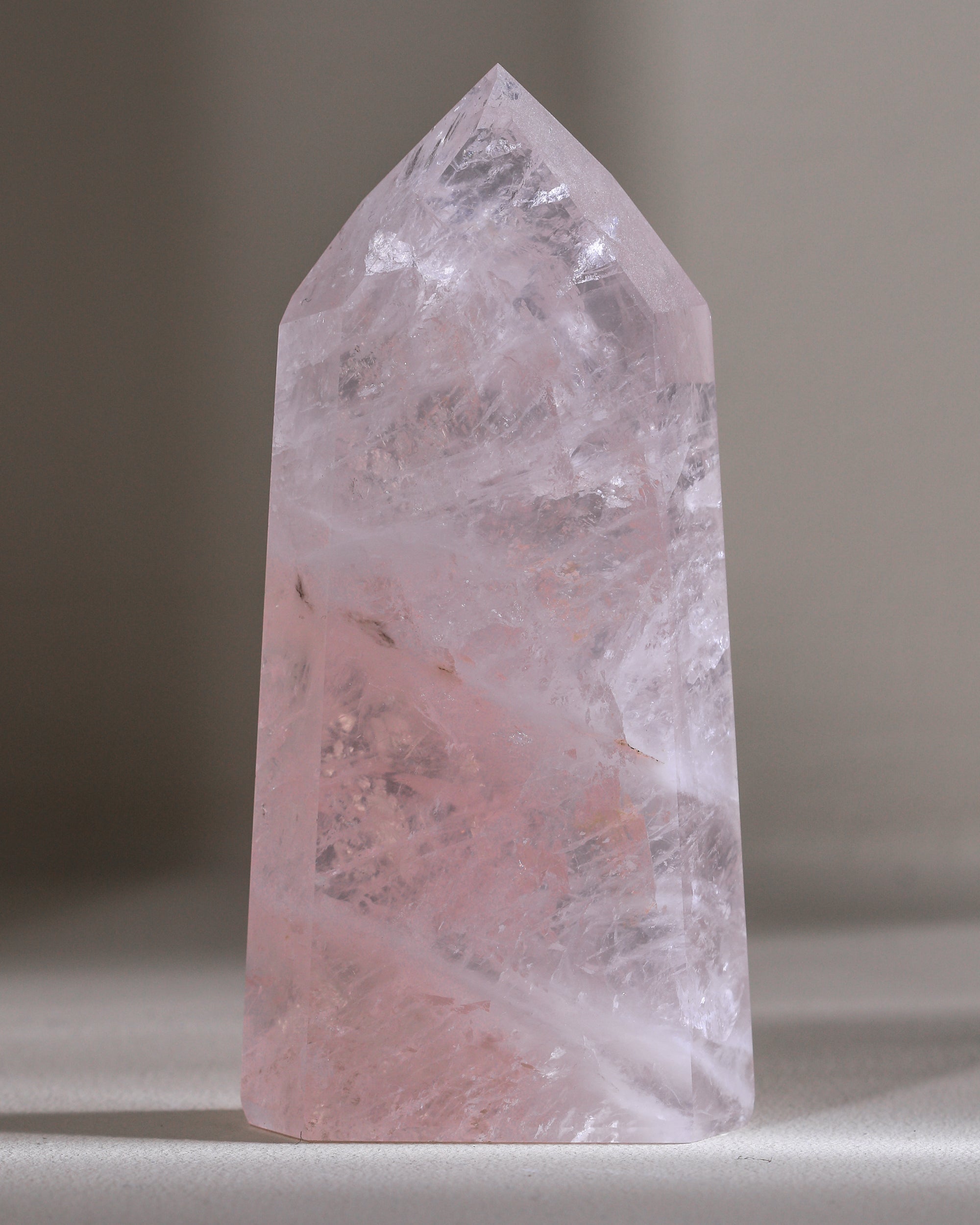 Rosenquarz Spitze ("Dream Rose Quartz"), Einzelstück