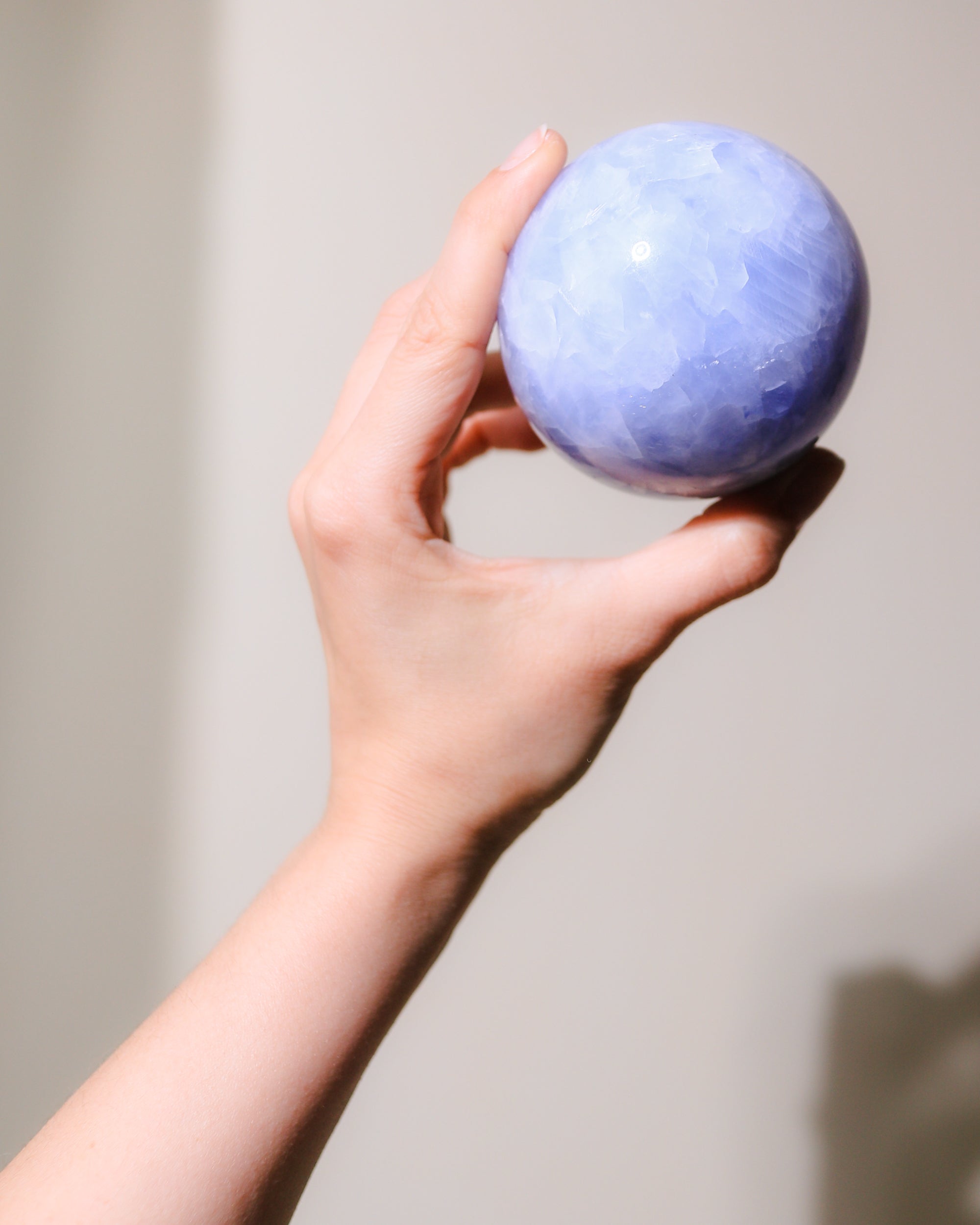 Blue Calcite sphere