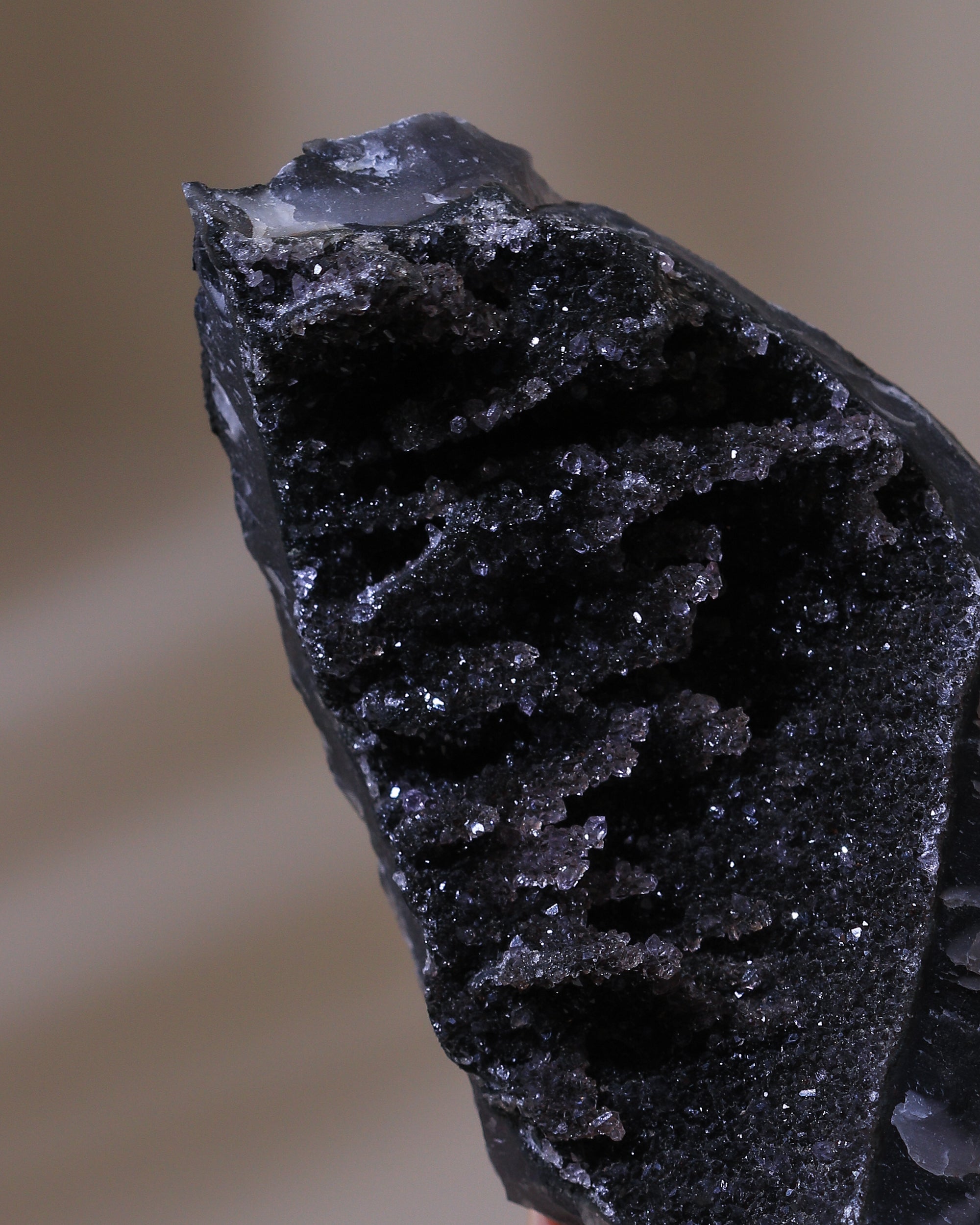 Black Amethyst Kristall, Einzelstück