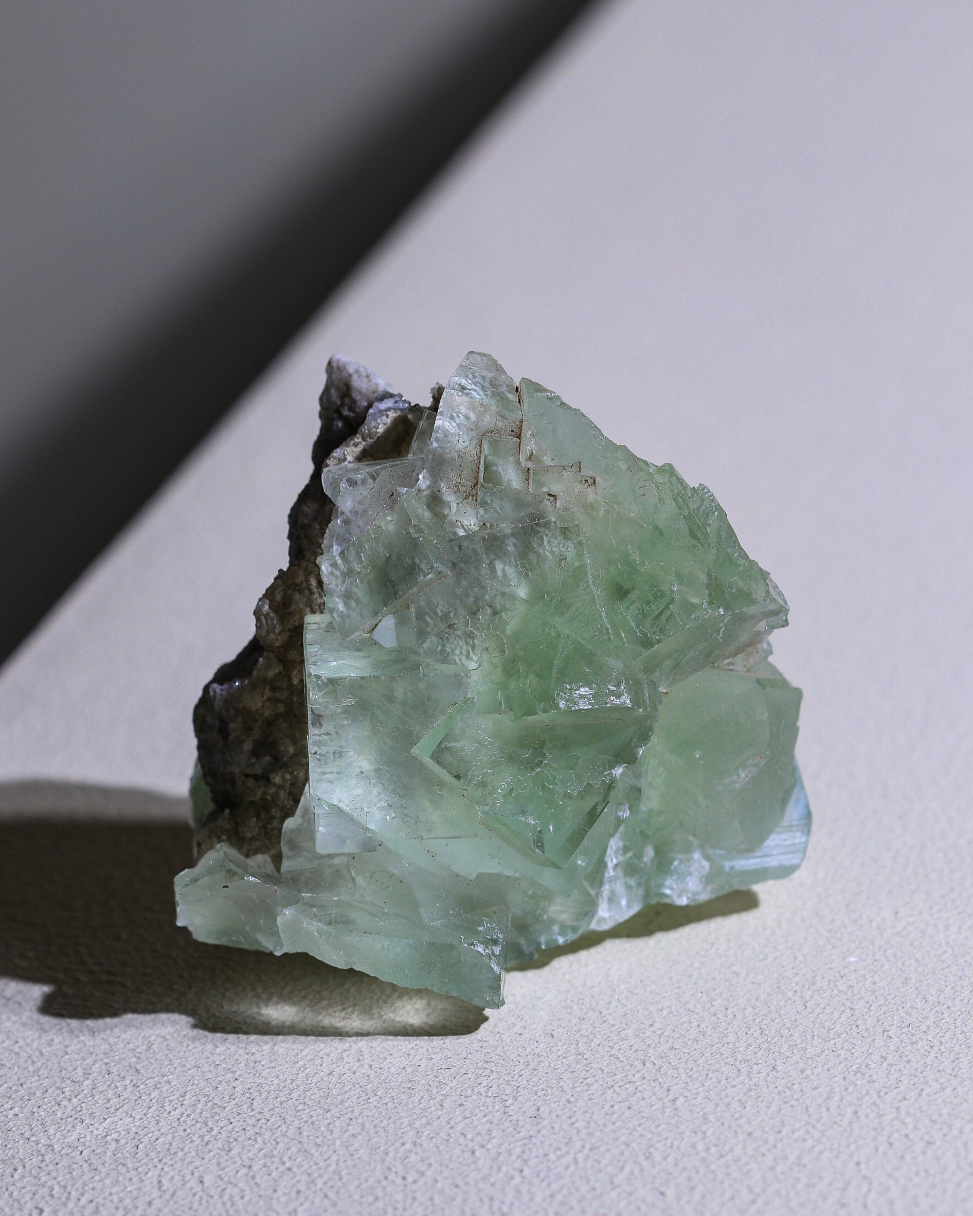 transparenter Fluorit Kristall, Einzelstück