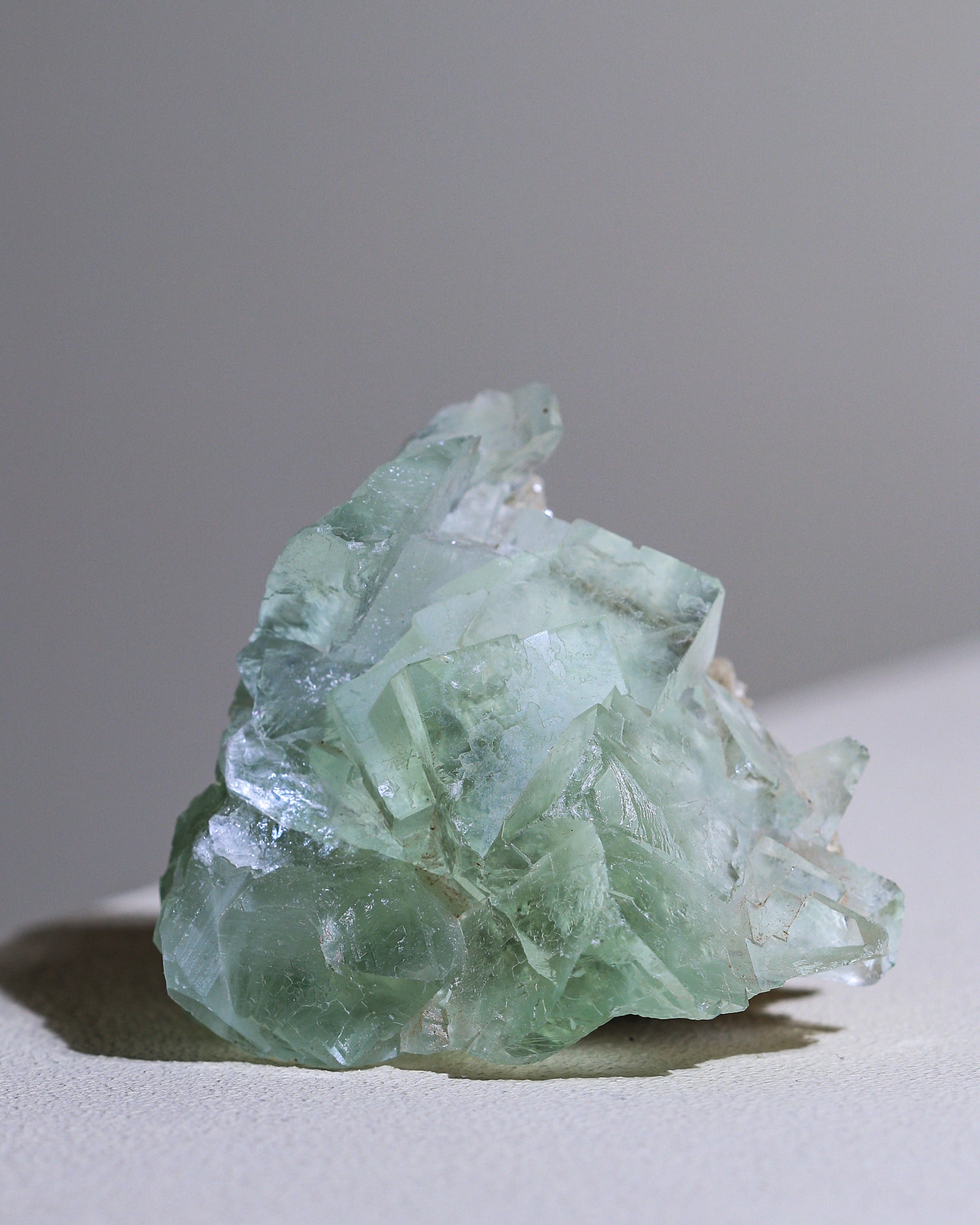 transparenter Fluorit Kristall, Einzelstück