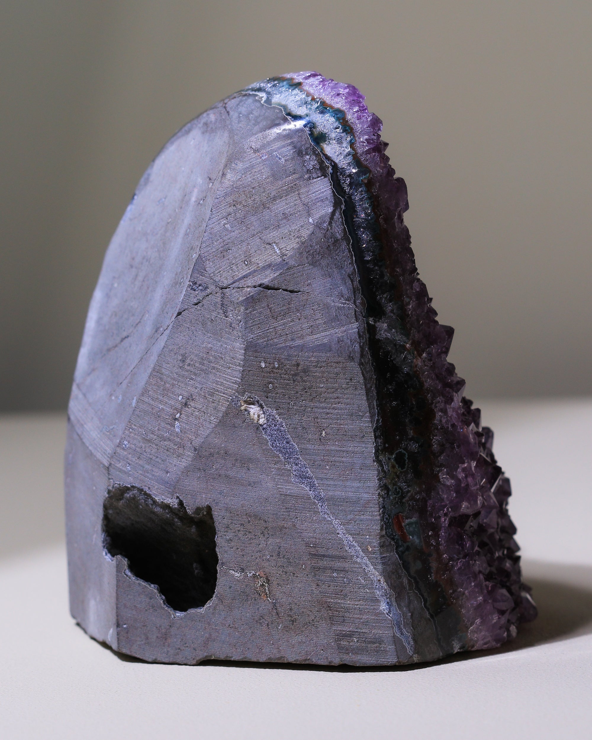 large amethyst crystal, unique piece