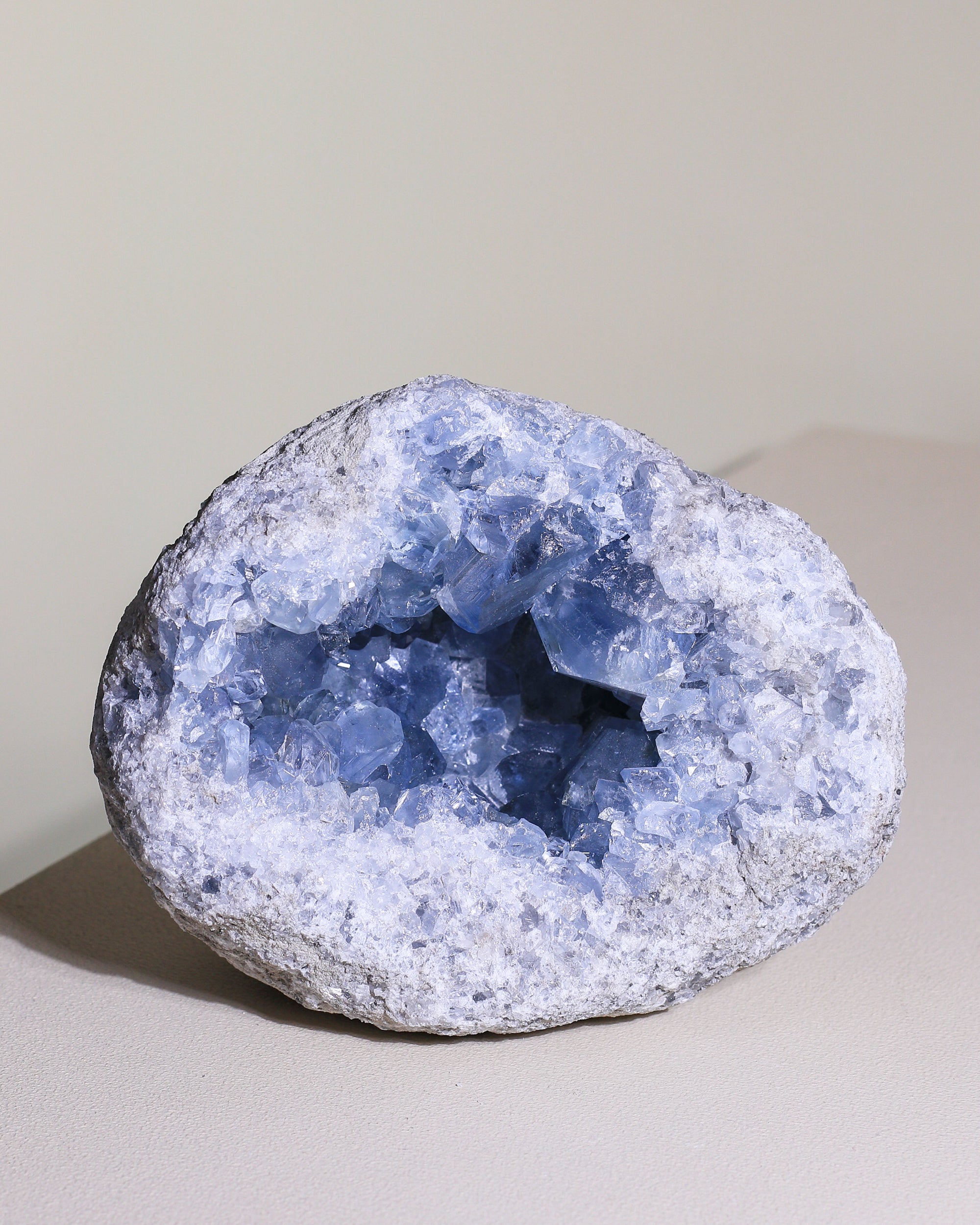 Large Celestite crystal, unique piece