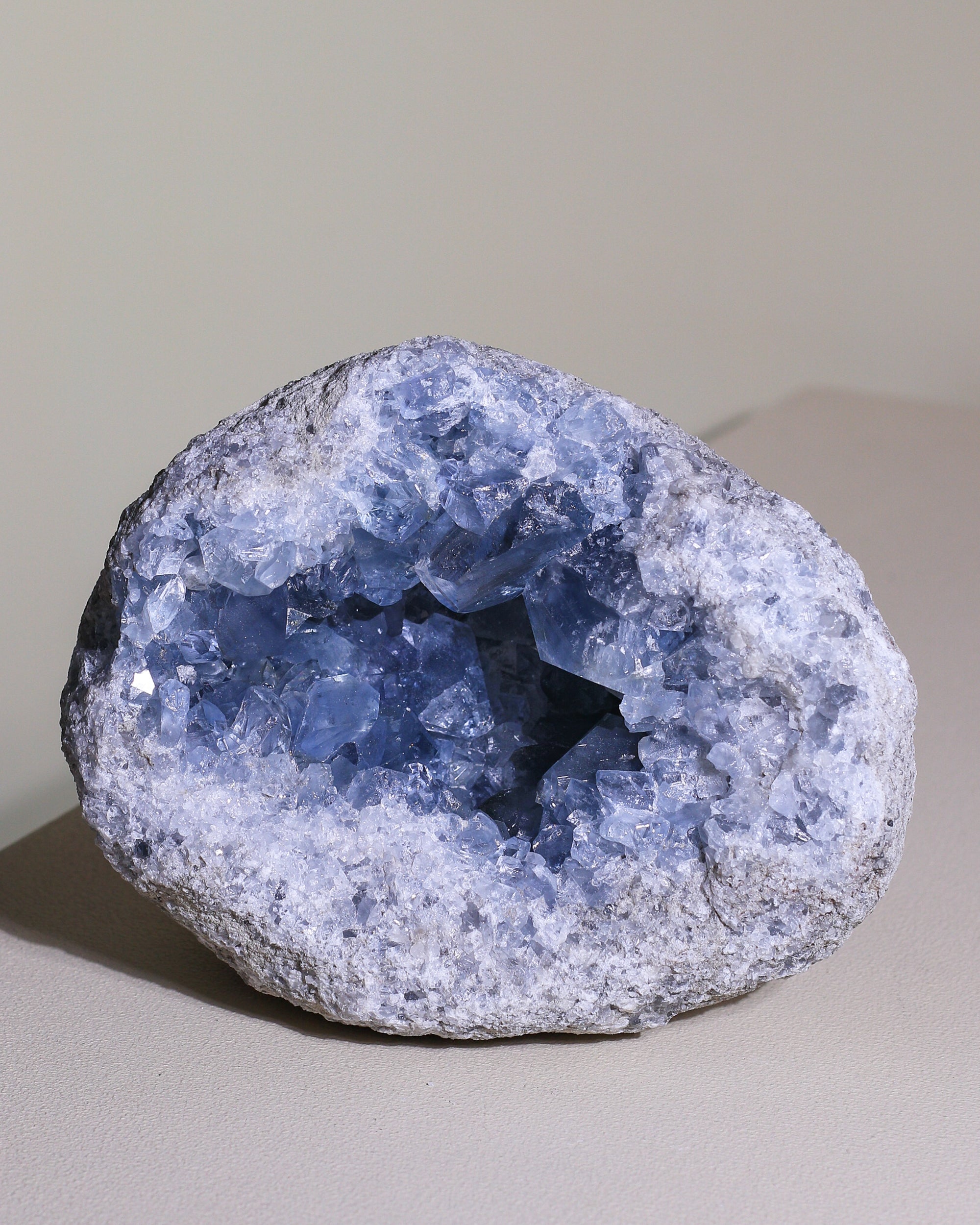 Large Celestite crystal, unique piece