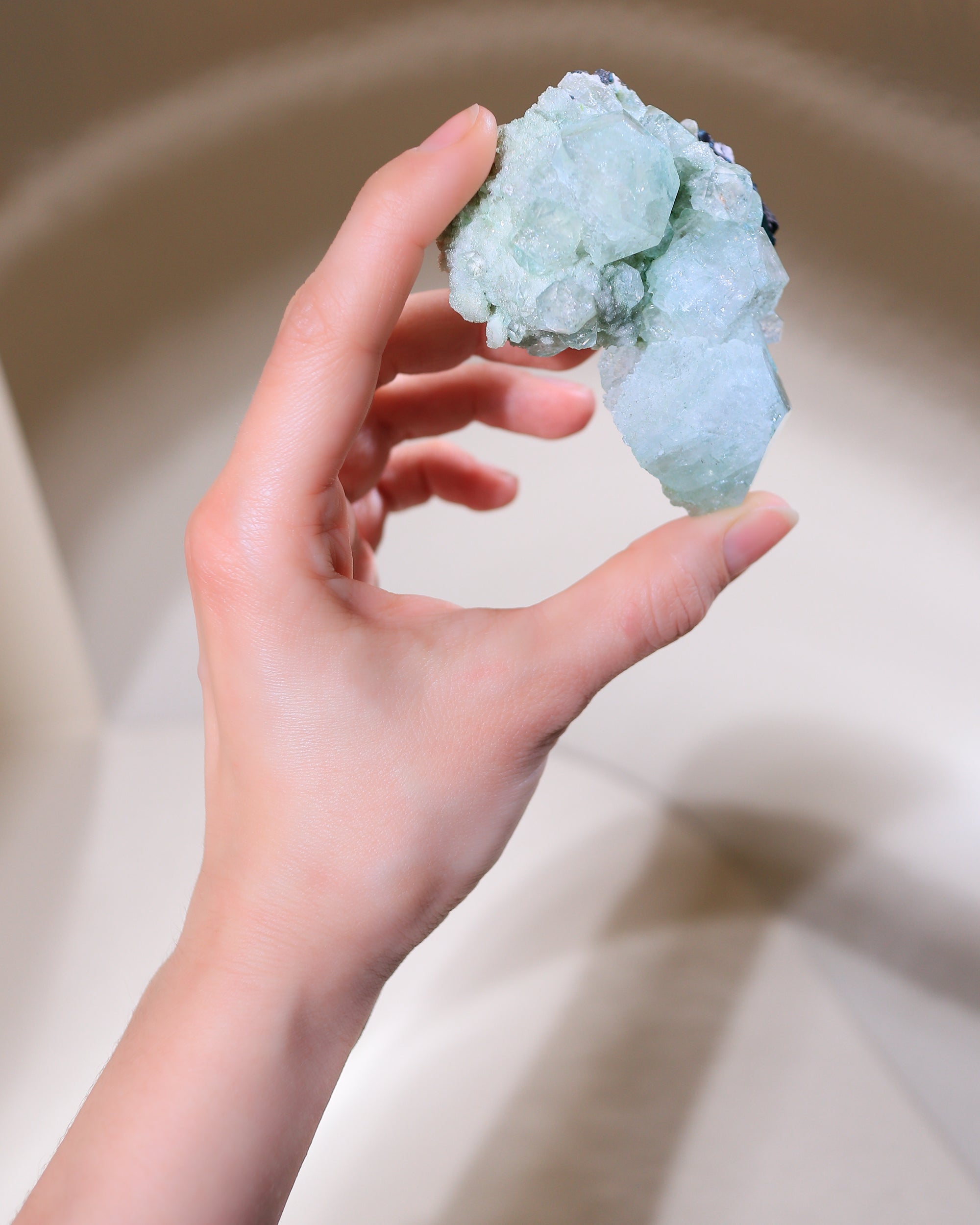 Apophyllit Kristall , Einzelstück