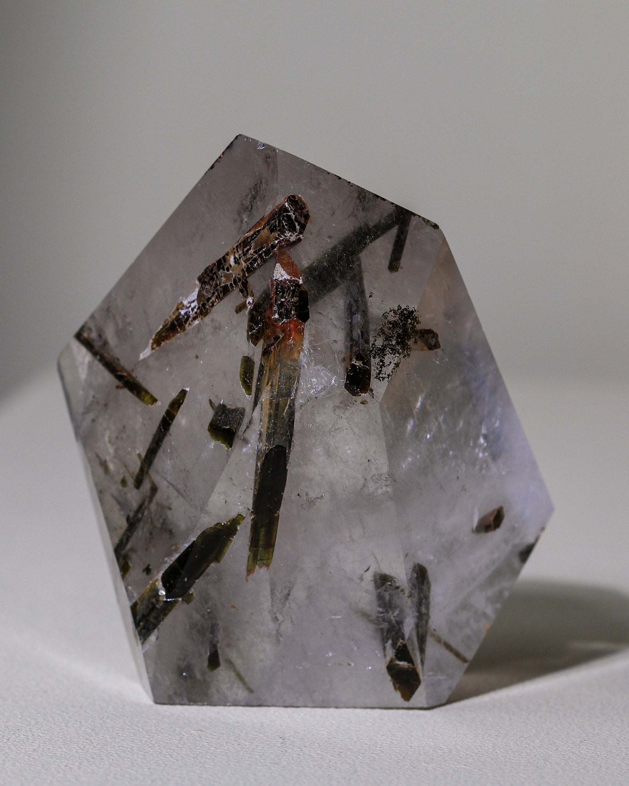 Epidote in quartz, collector's item