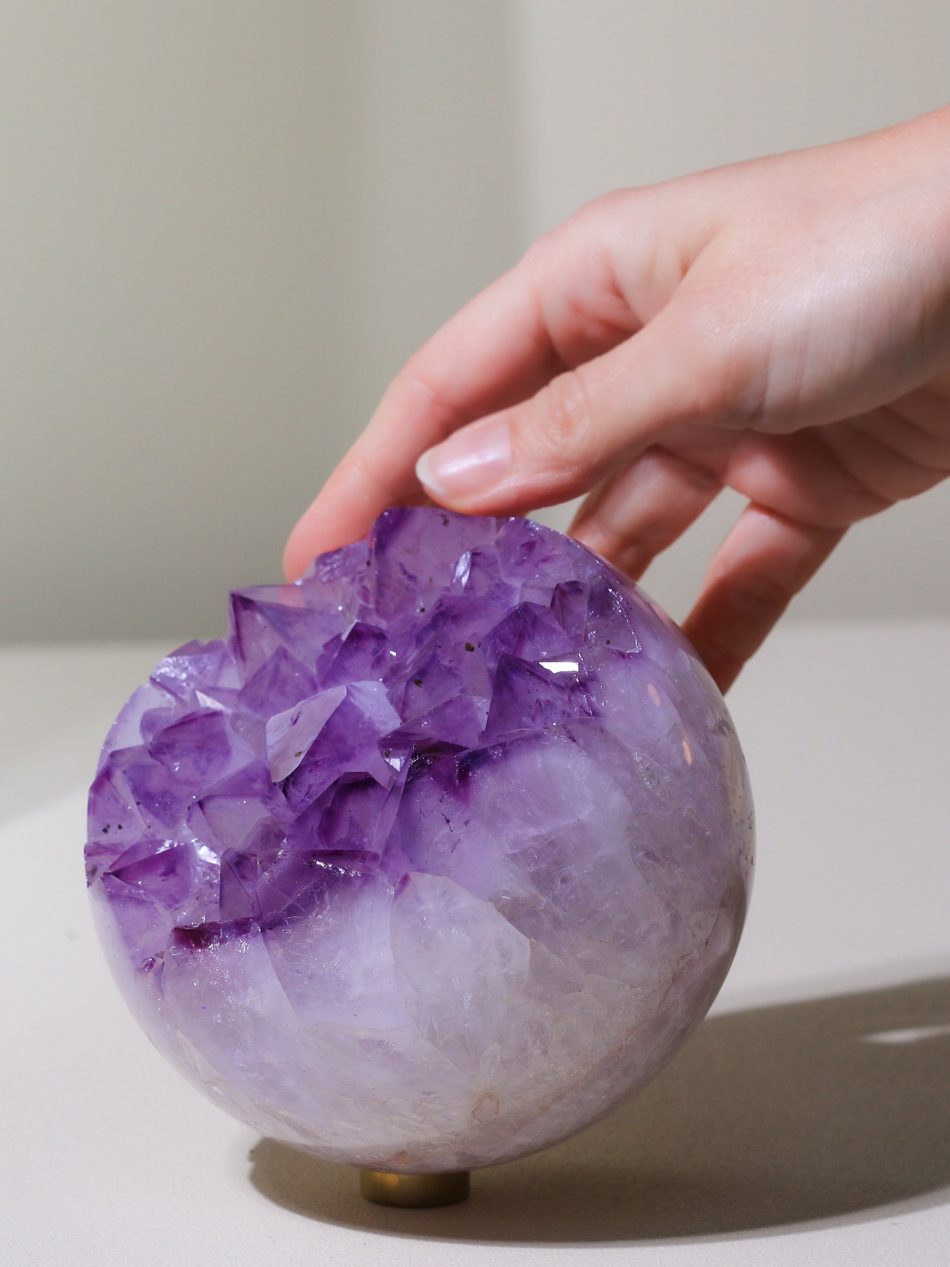 Large Amethyst sphere, unique piece