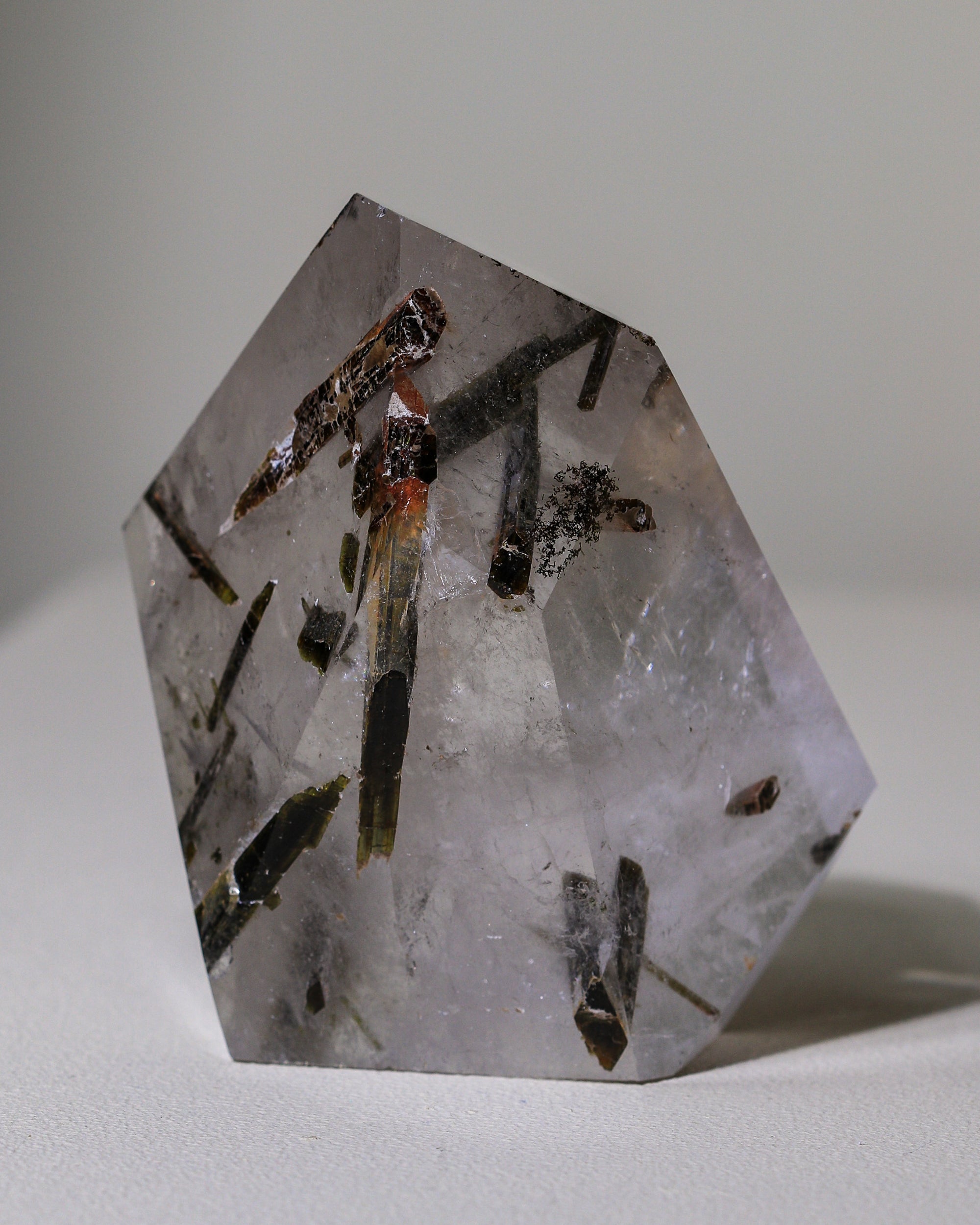 Epidote in quartz, collector's item