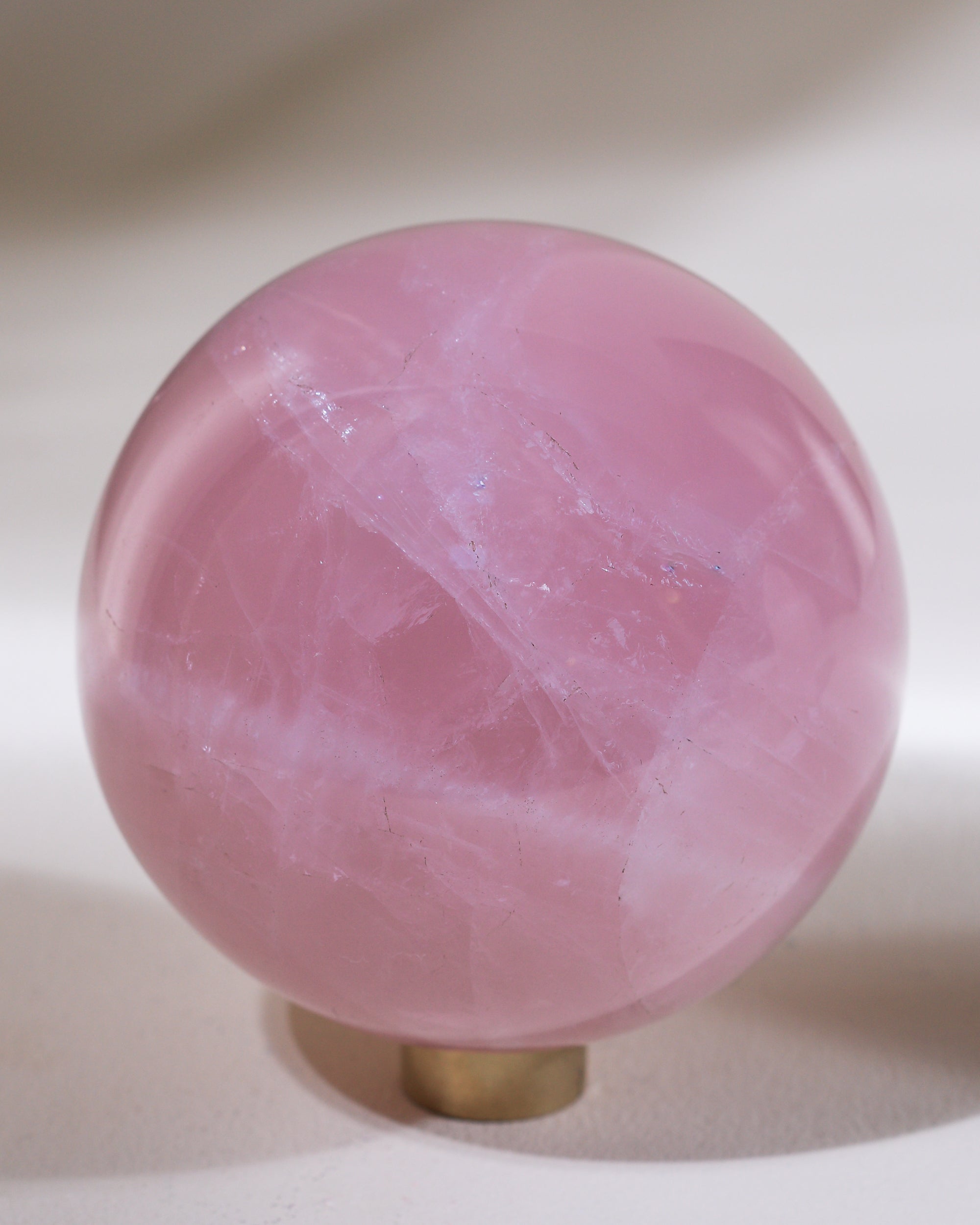 Rosenquarz Kugel (Sternrosenquarz), Einzelstück