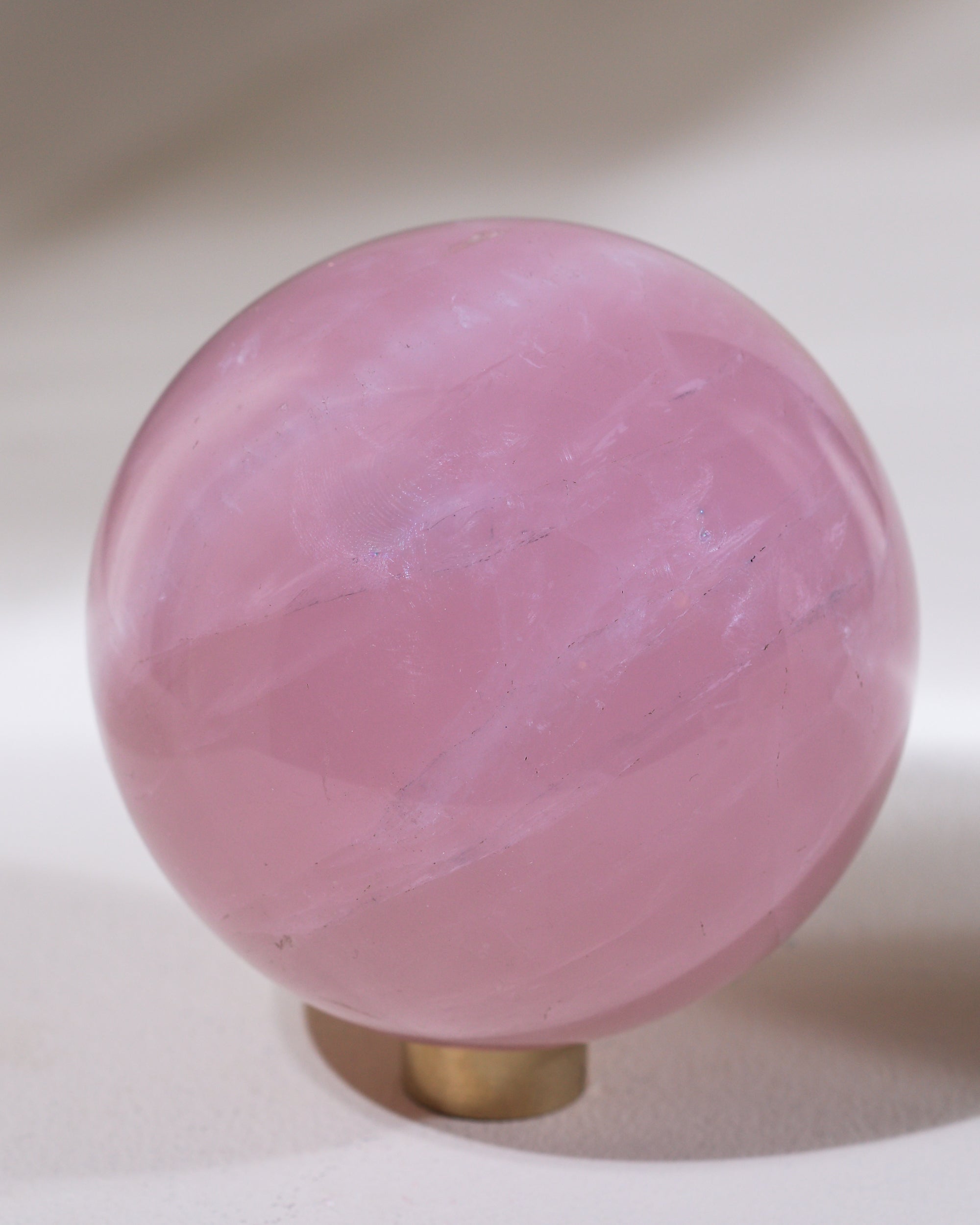 Rosenquarz Kugel (Sternrosenquarz), Einzelstück