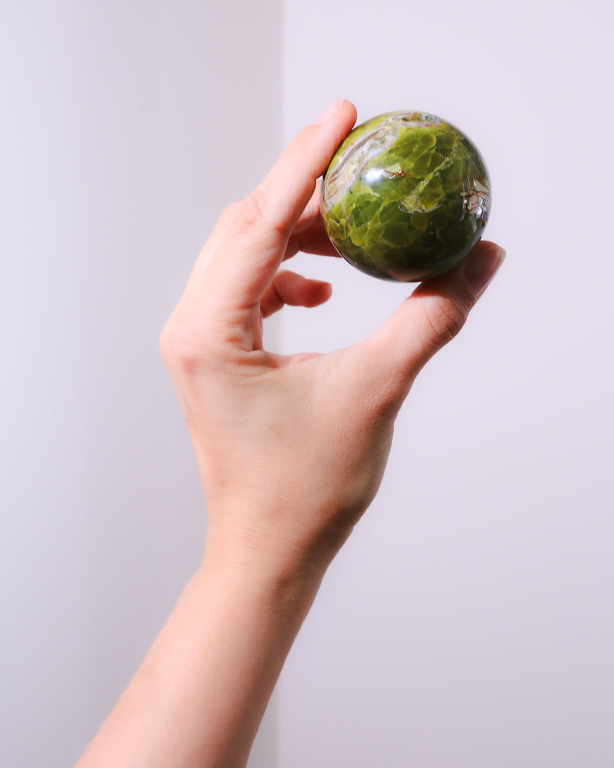 Grüner Opal Kugel, Einzelstück
