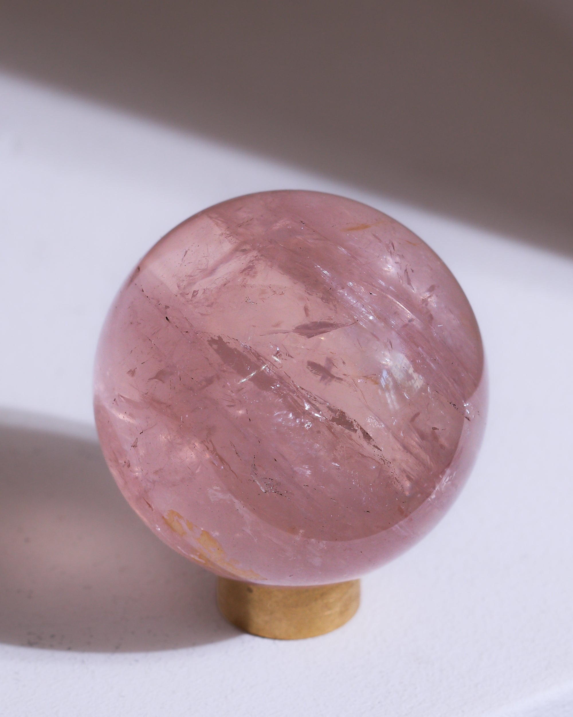 Rosenquarz Kugel, Einzelstück