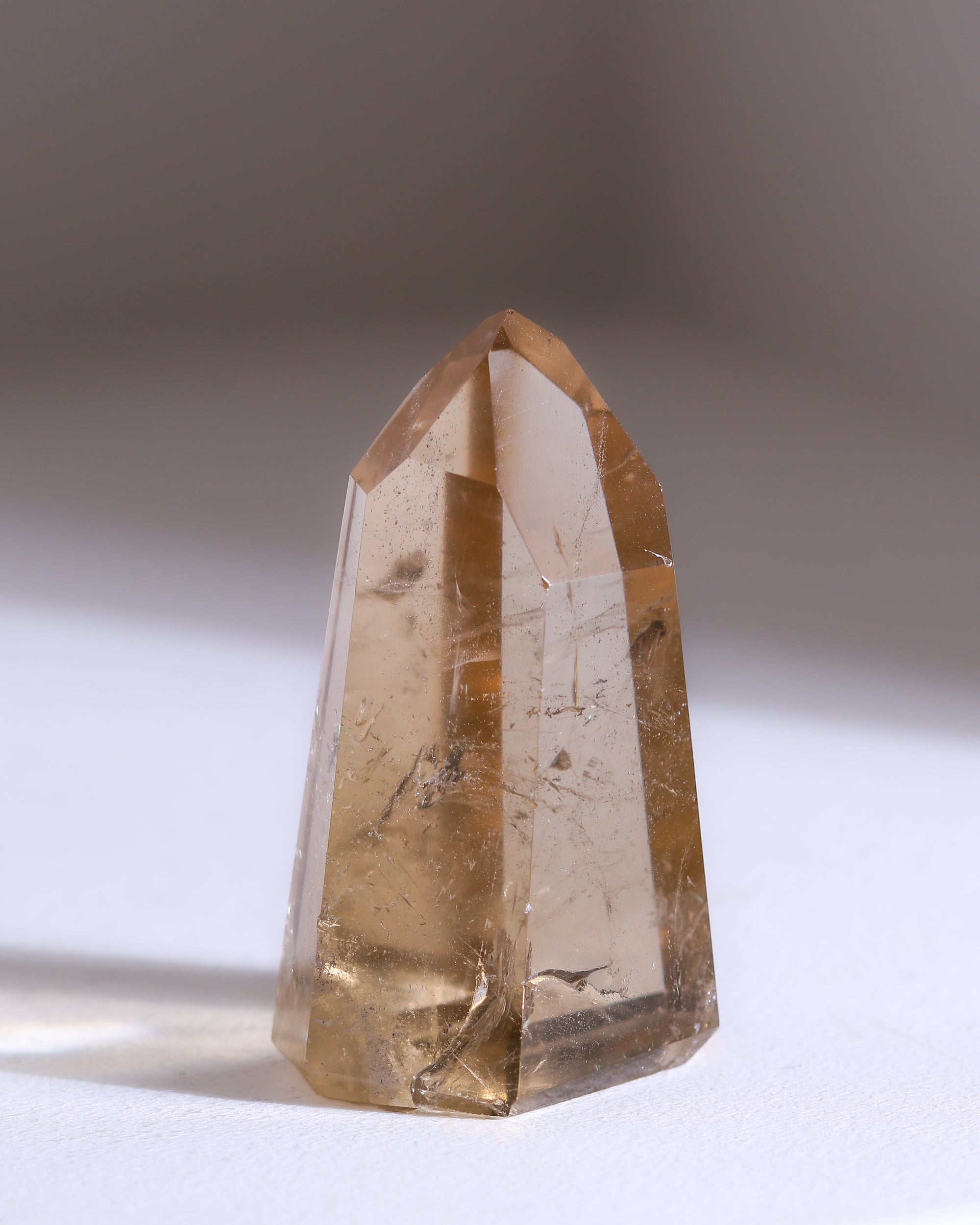Citrin Spitze (Naturcitrin), Einzelstück