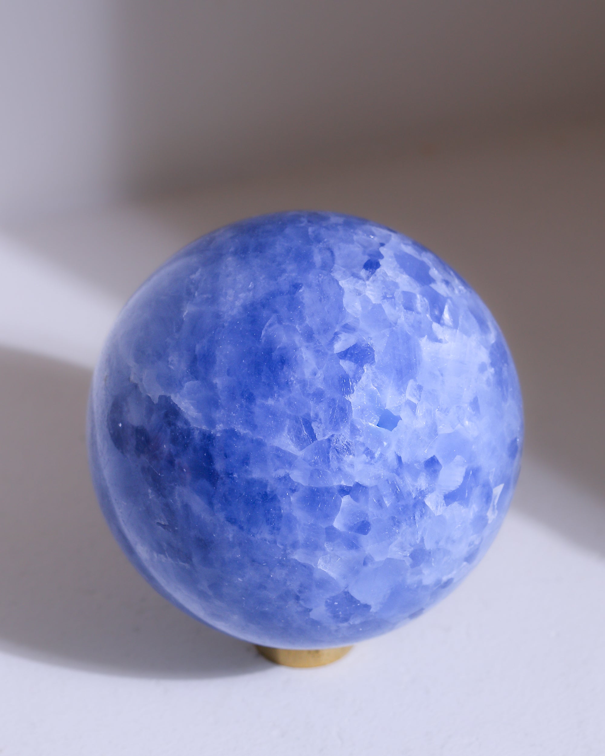 Blaucalcit Kugel, Einzelstück
