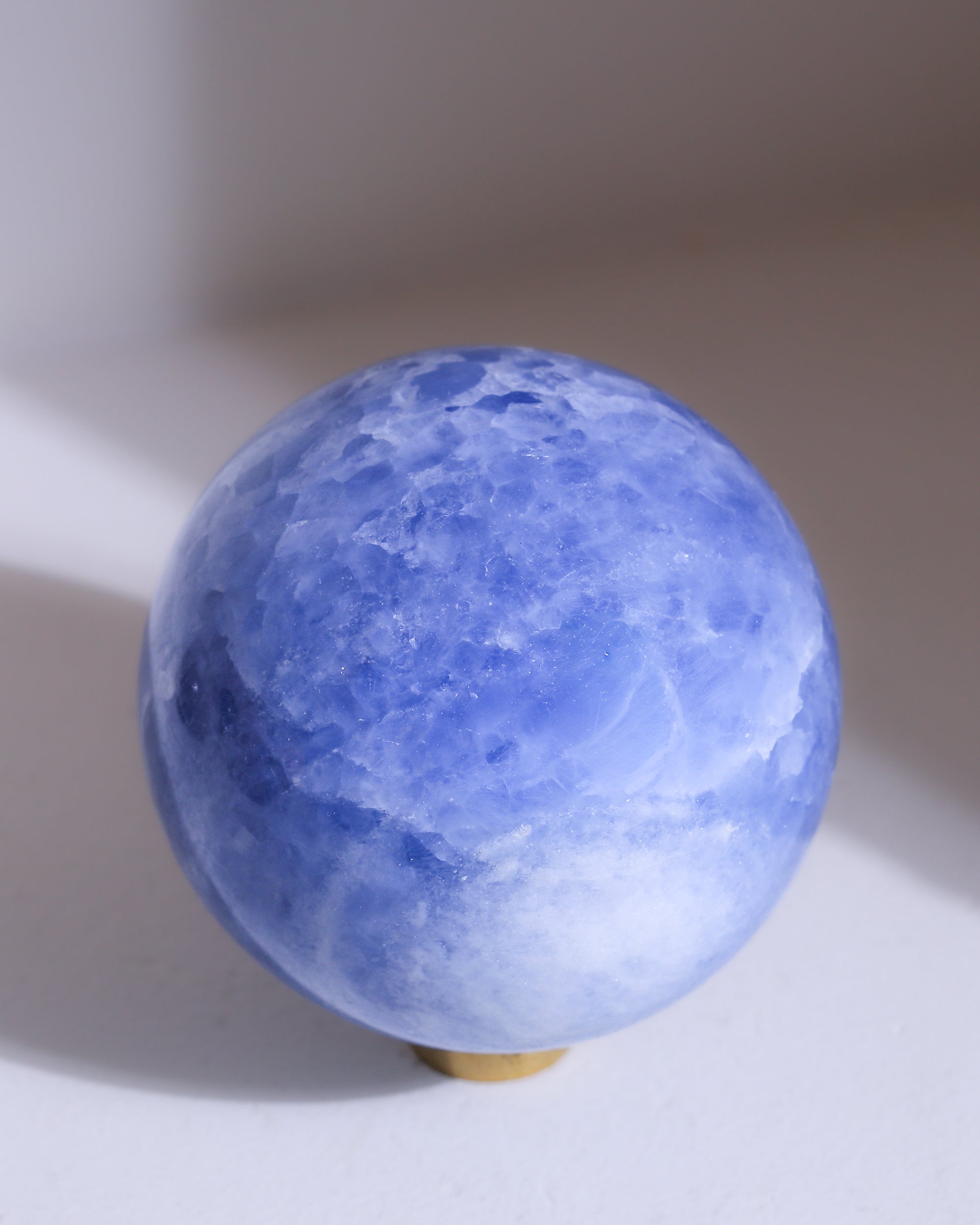 Blaucalcit Kugel, Einzelstück