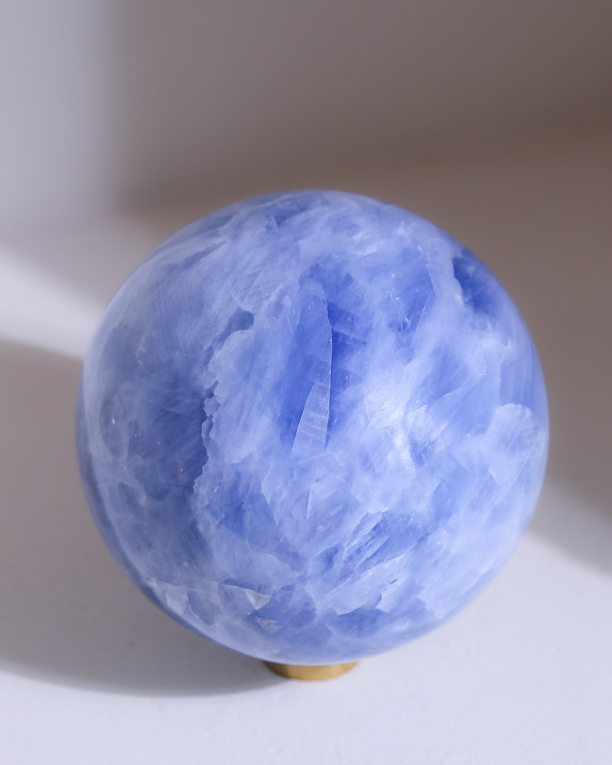 Blaucalcit Kugel, Einzelstück