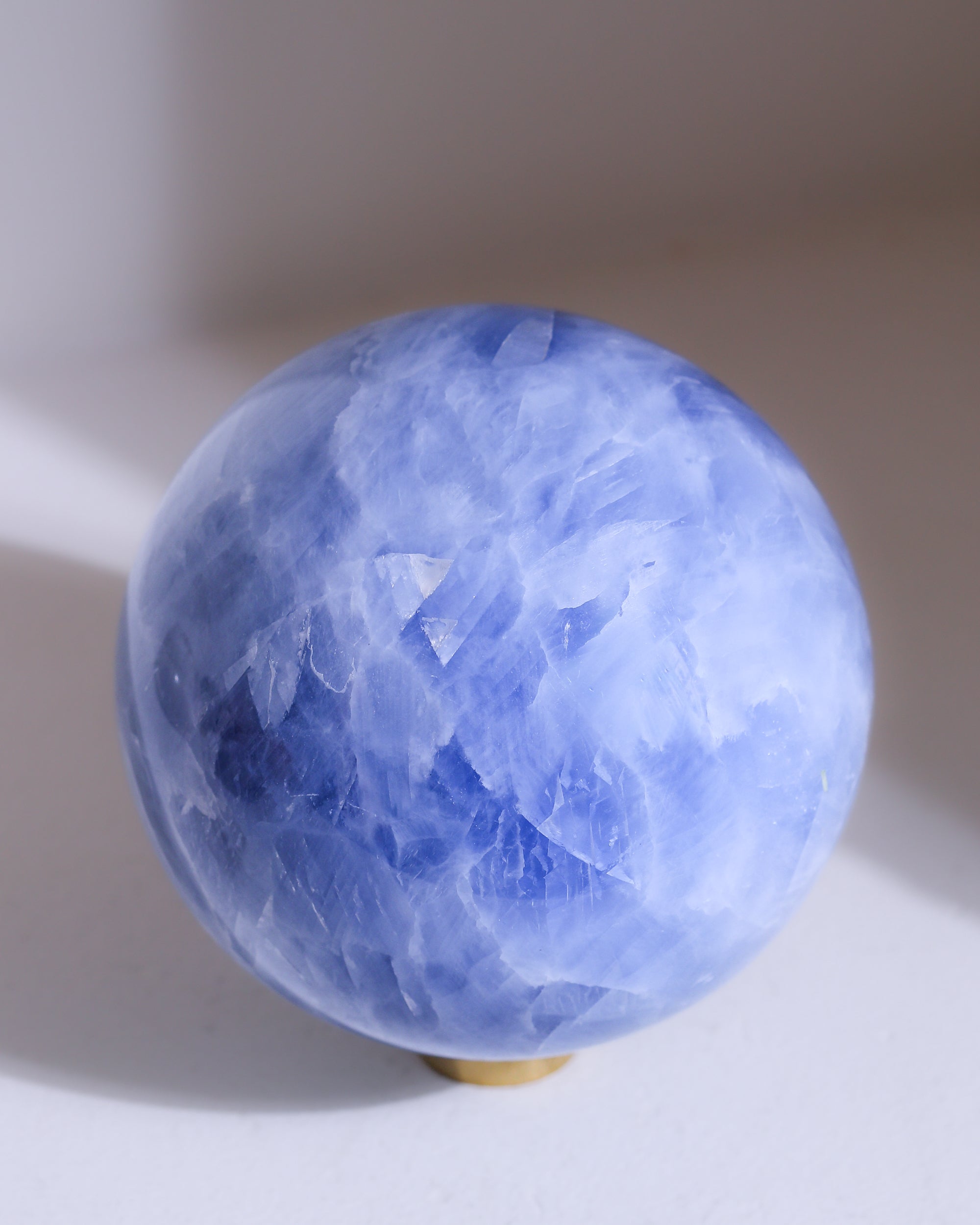 Blaucalcit Kugel, Einzelstück