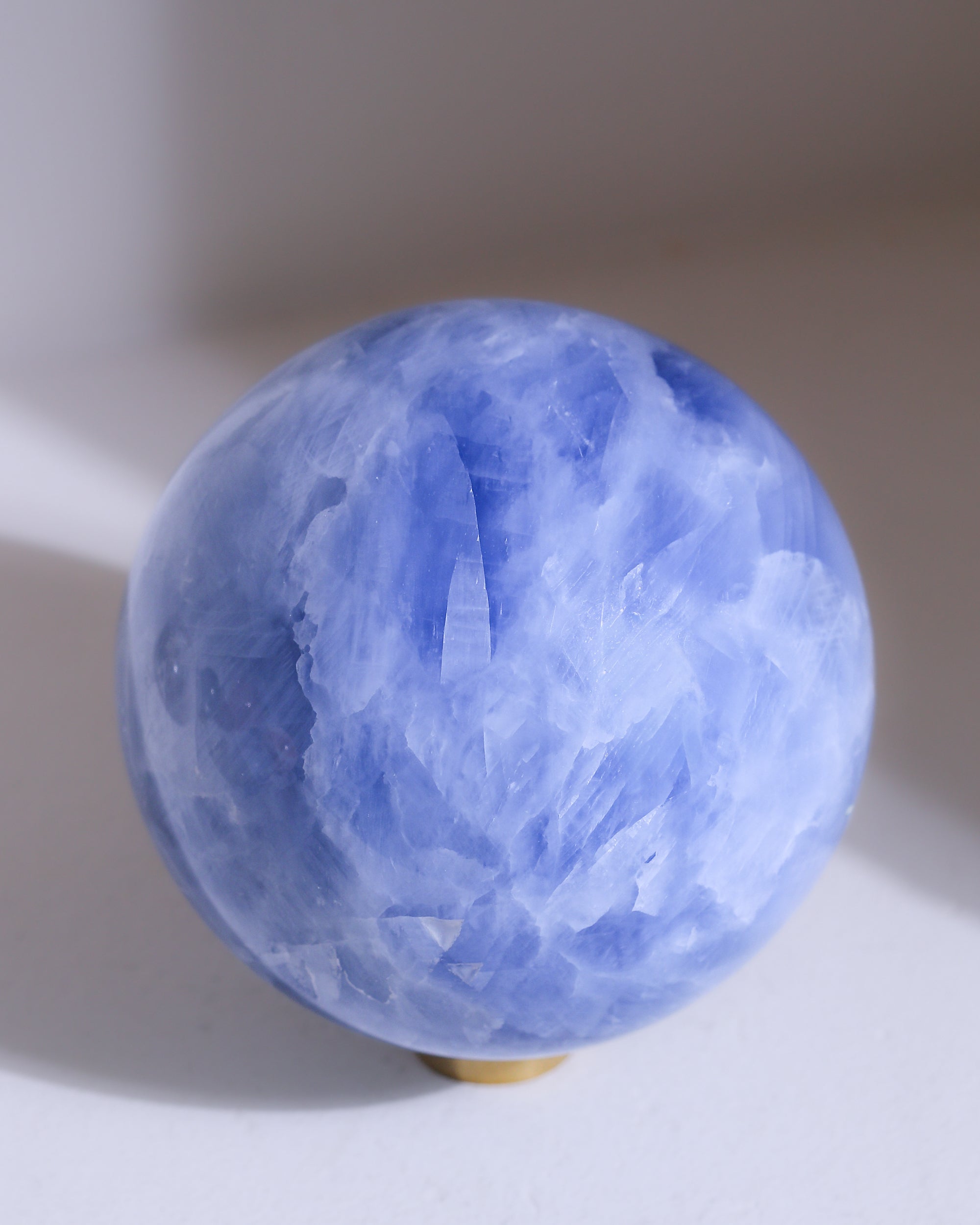 Blaucalcit Kugel, Einzelstück