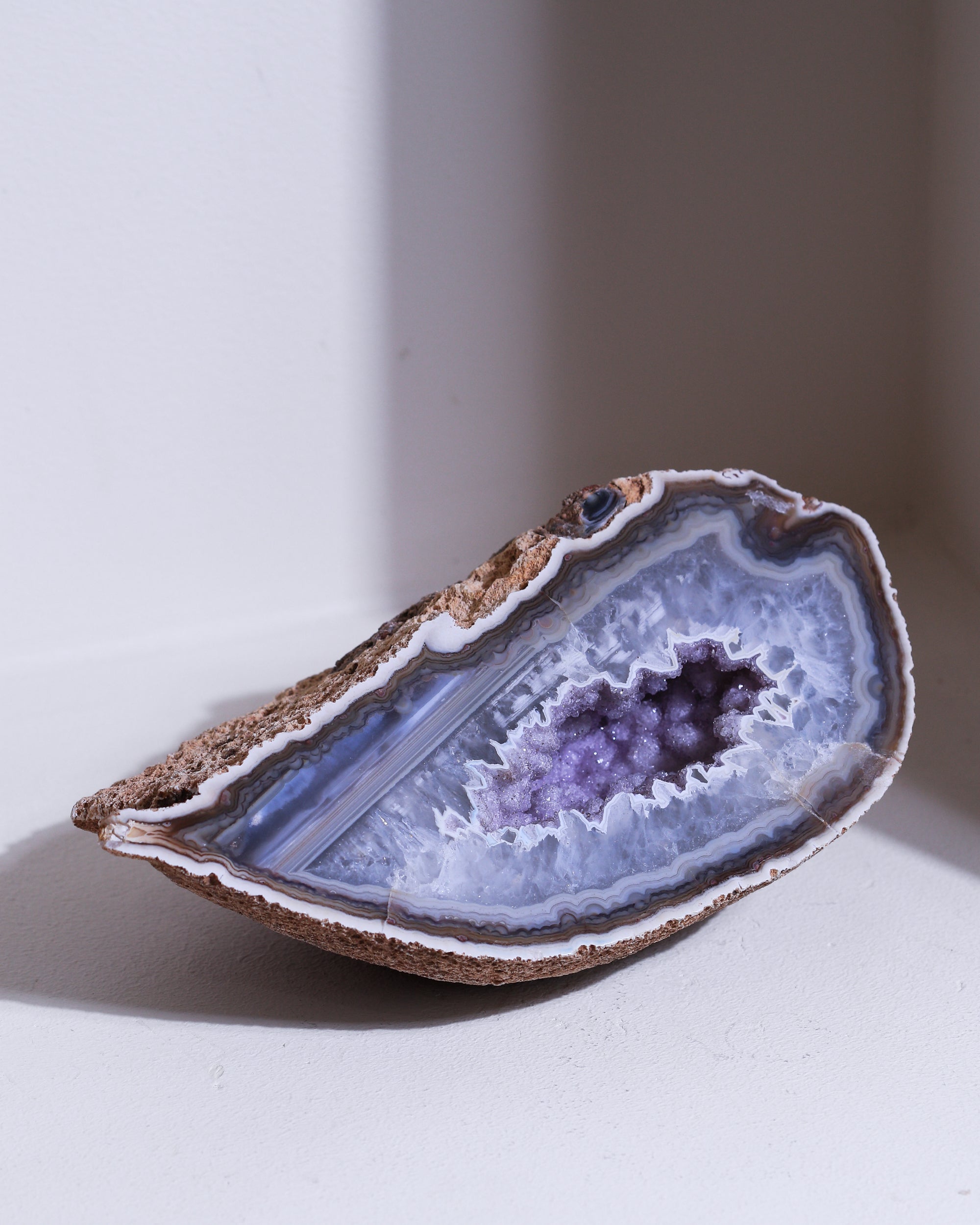 Achat mit Amethyst, Einzelstück