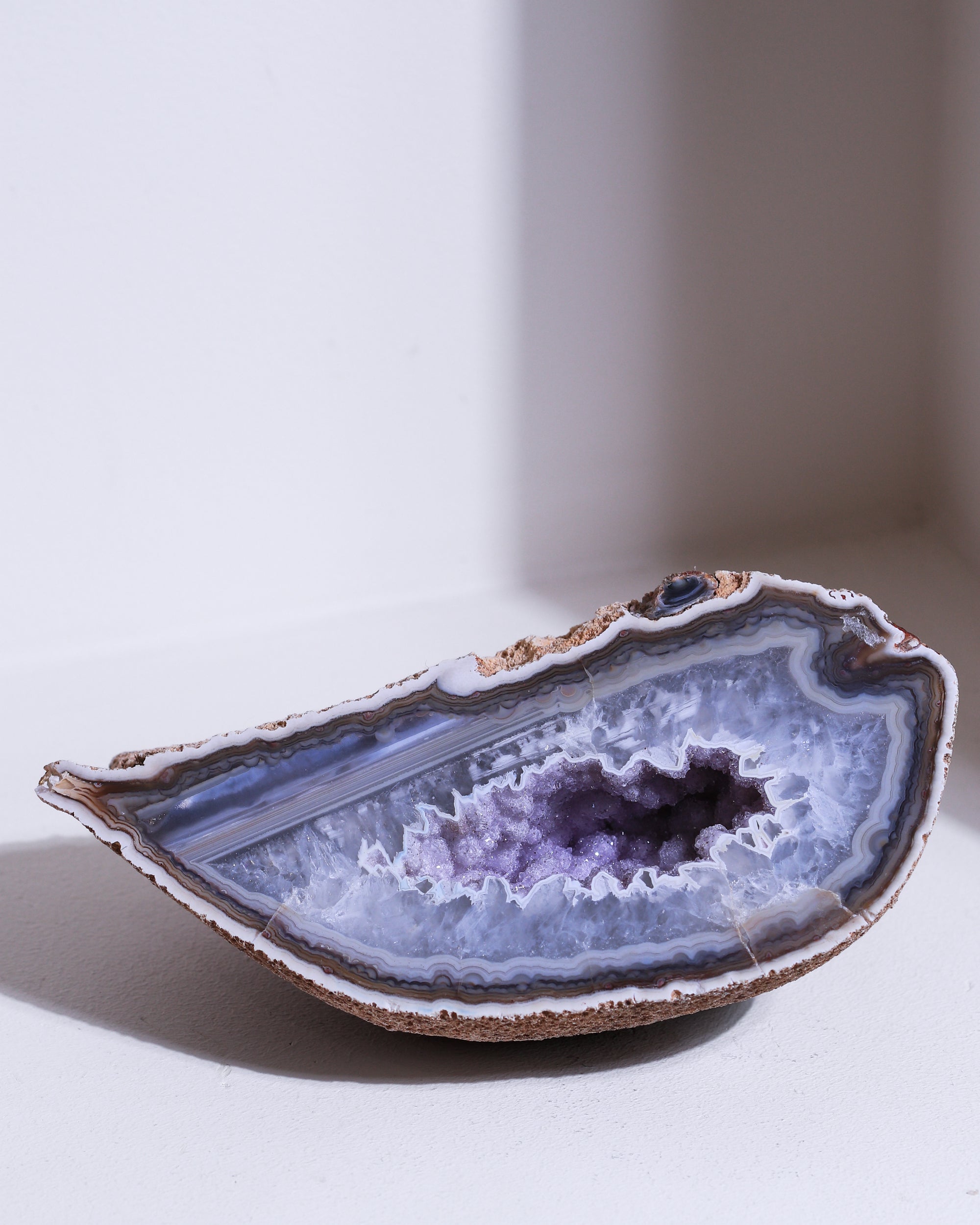 Achat mit Amethyst, Einzelstück